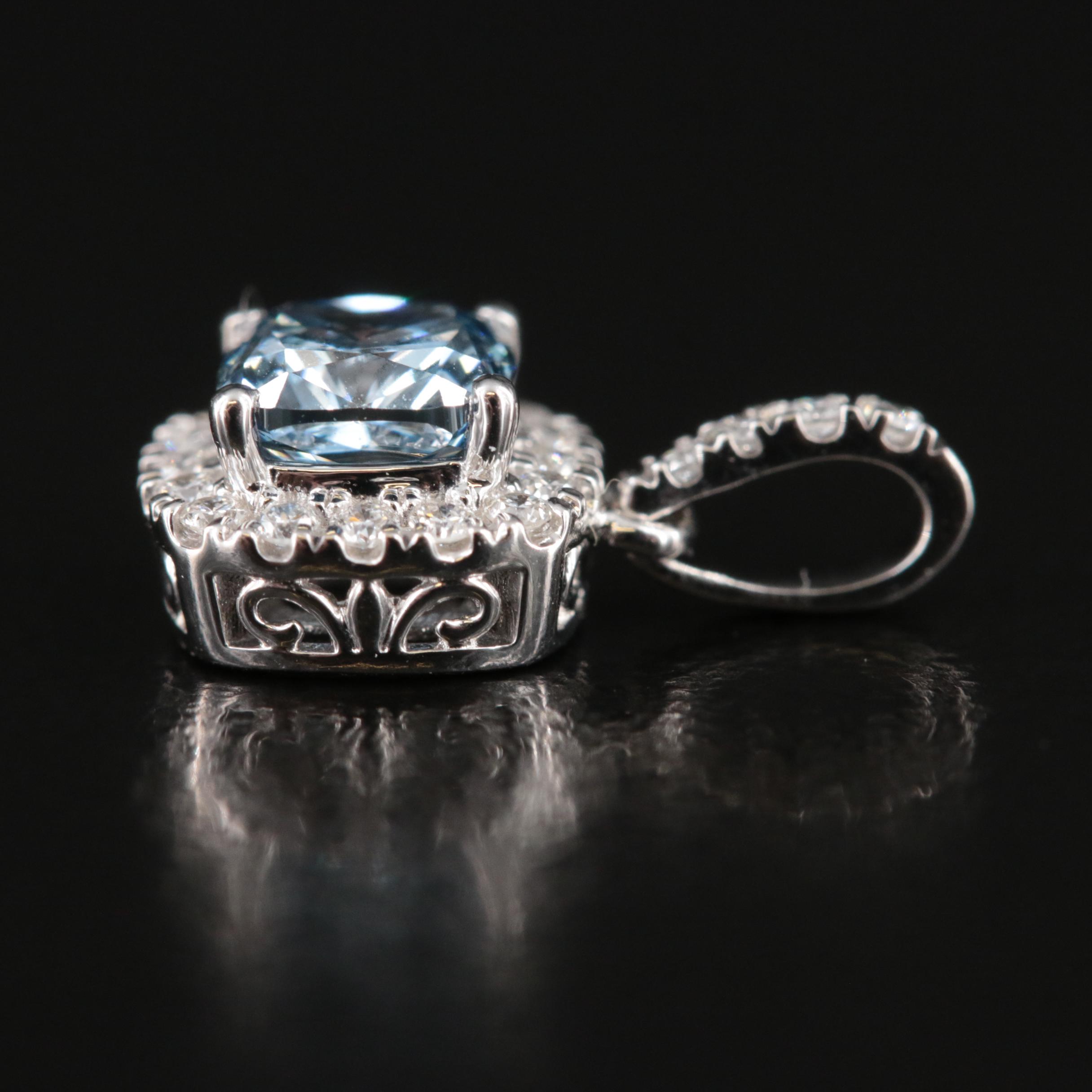 14K 0.62 CTW Lab Grown Diamond Pendant