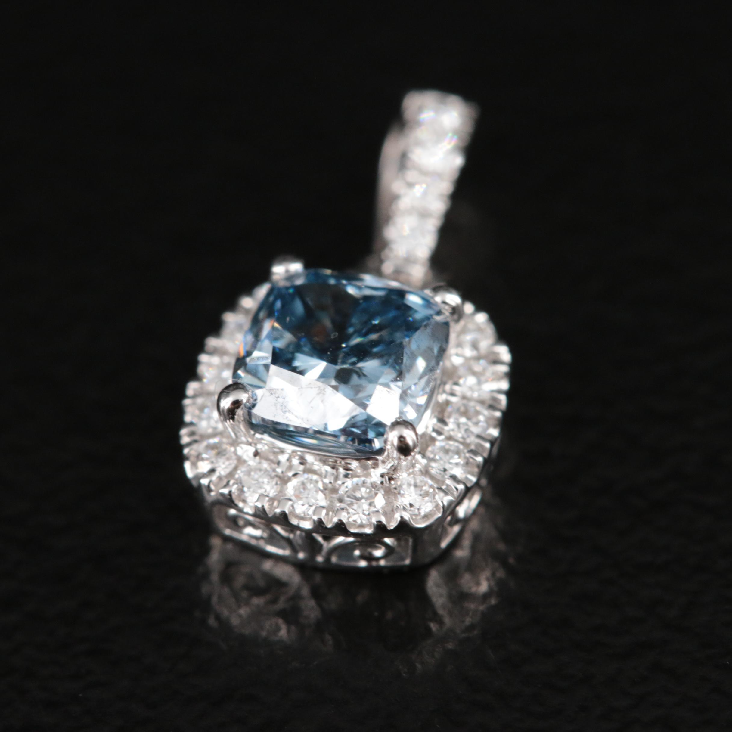 14K 0.62 CTW Lab Grown Diamond Pendant