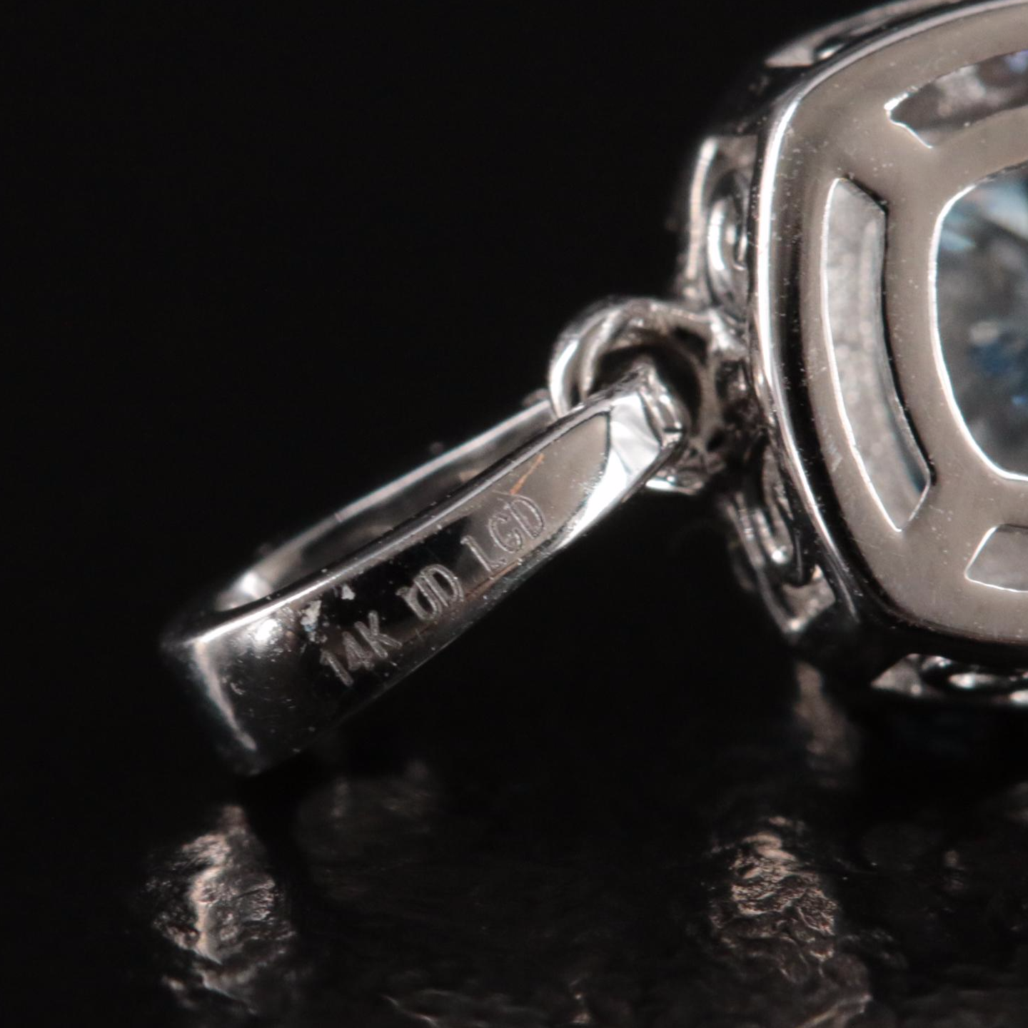 14K 0.62 CTW Lab Grown Diamond Pendant