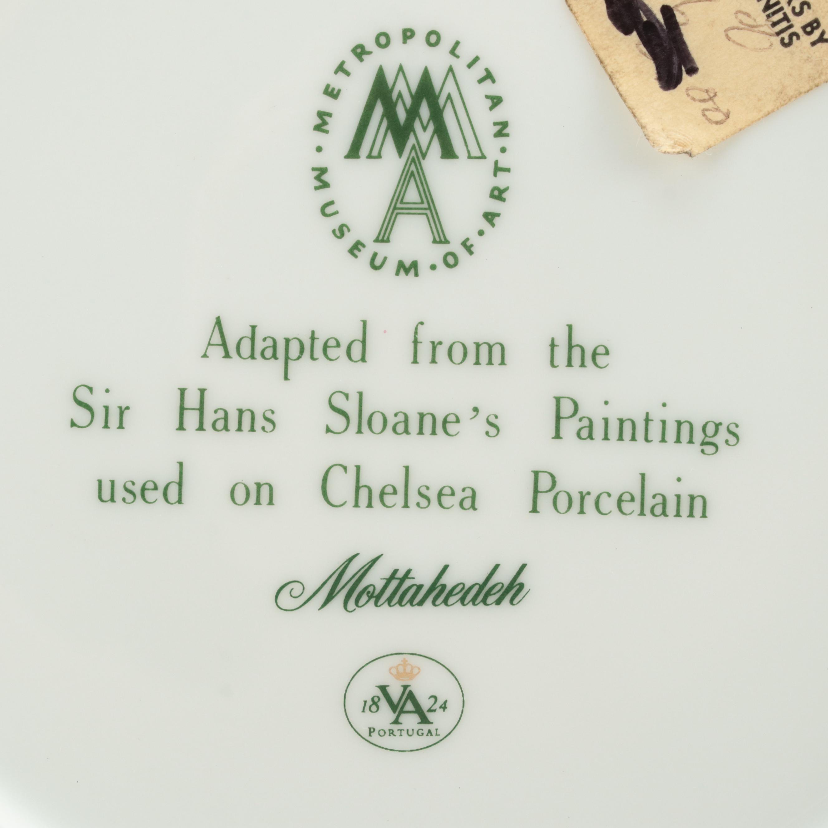Mottahedeh Sir Hans Sloane Chelsea Porcelain Style Tableware