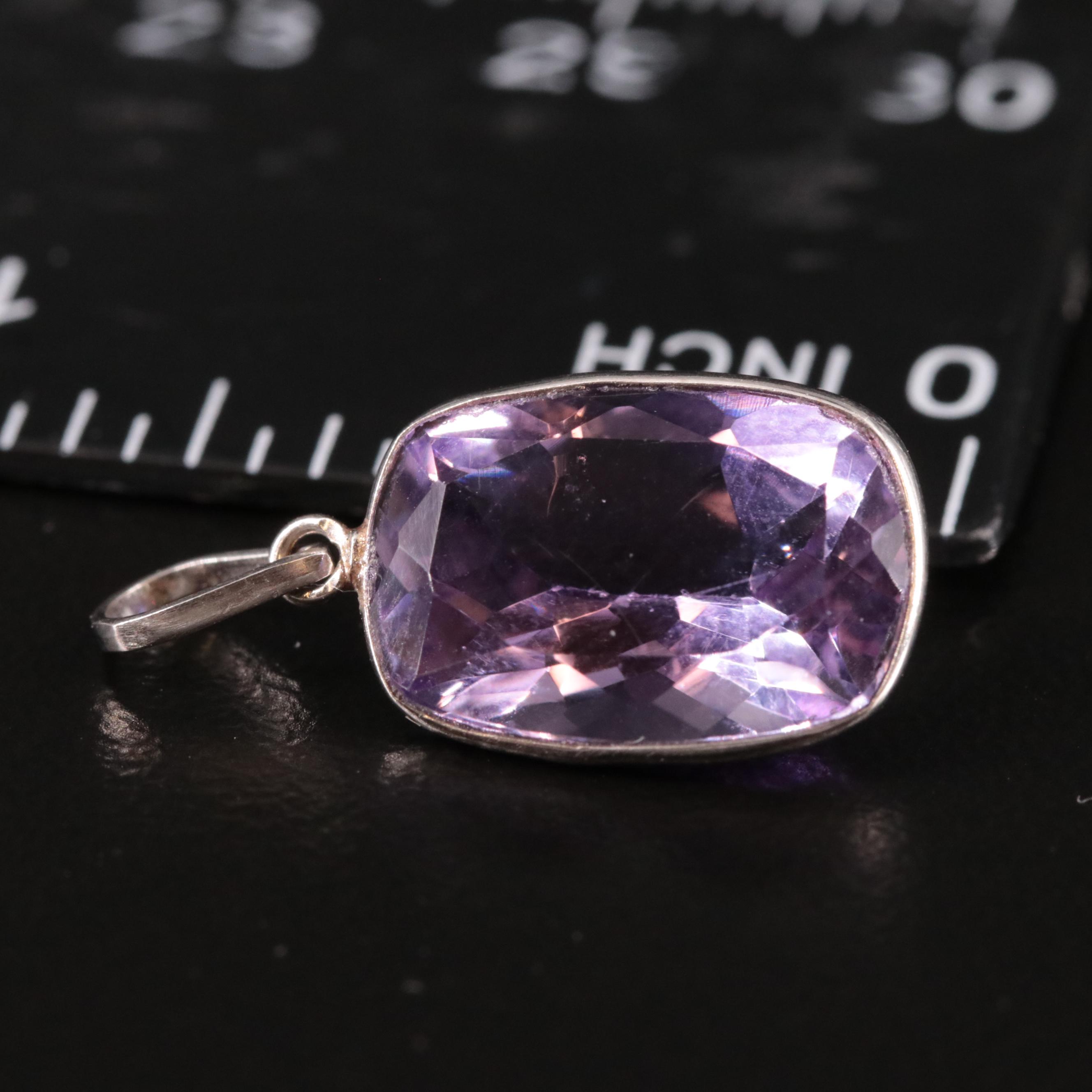 14K Amethyst Pendant