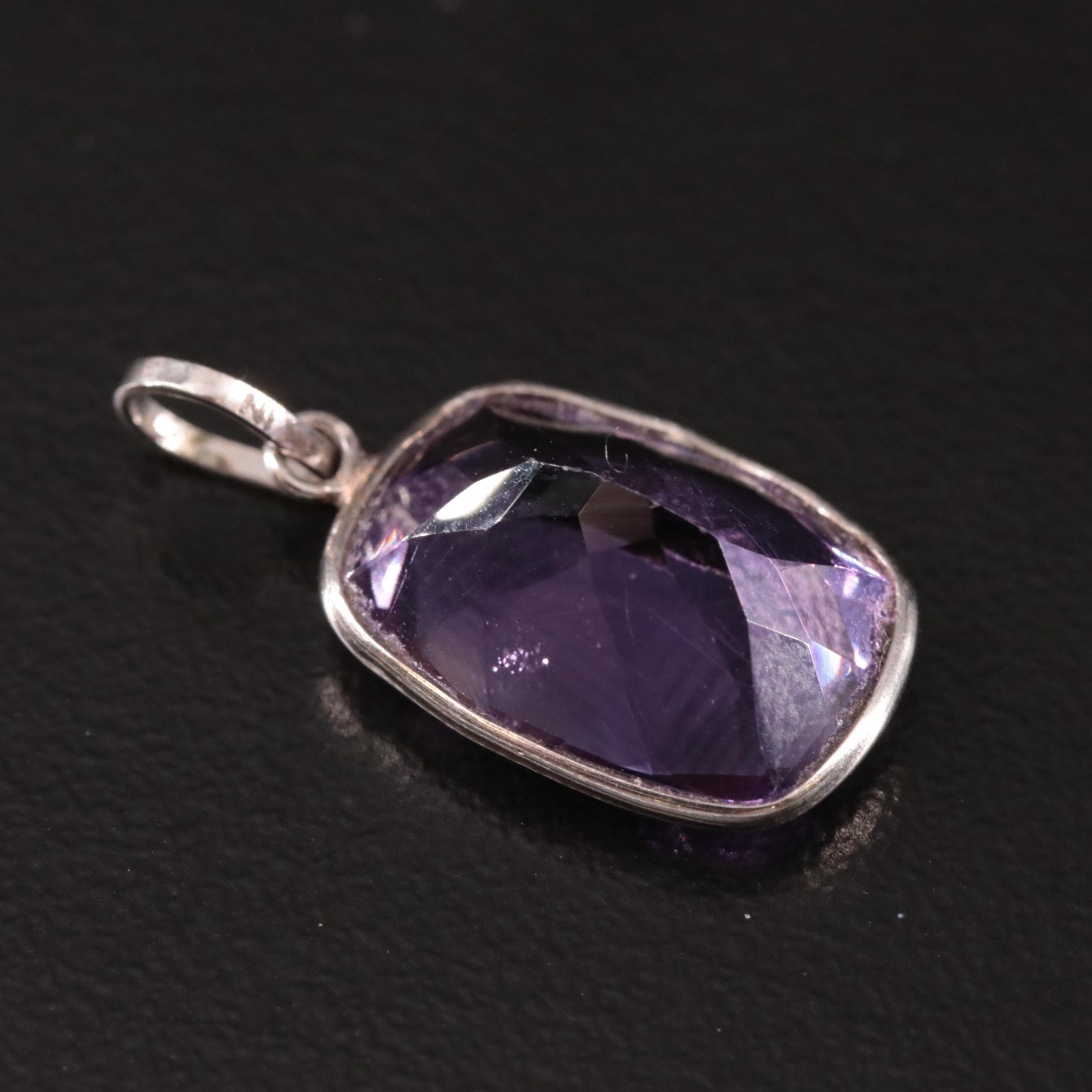 14K Amethyst Pendant