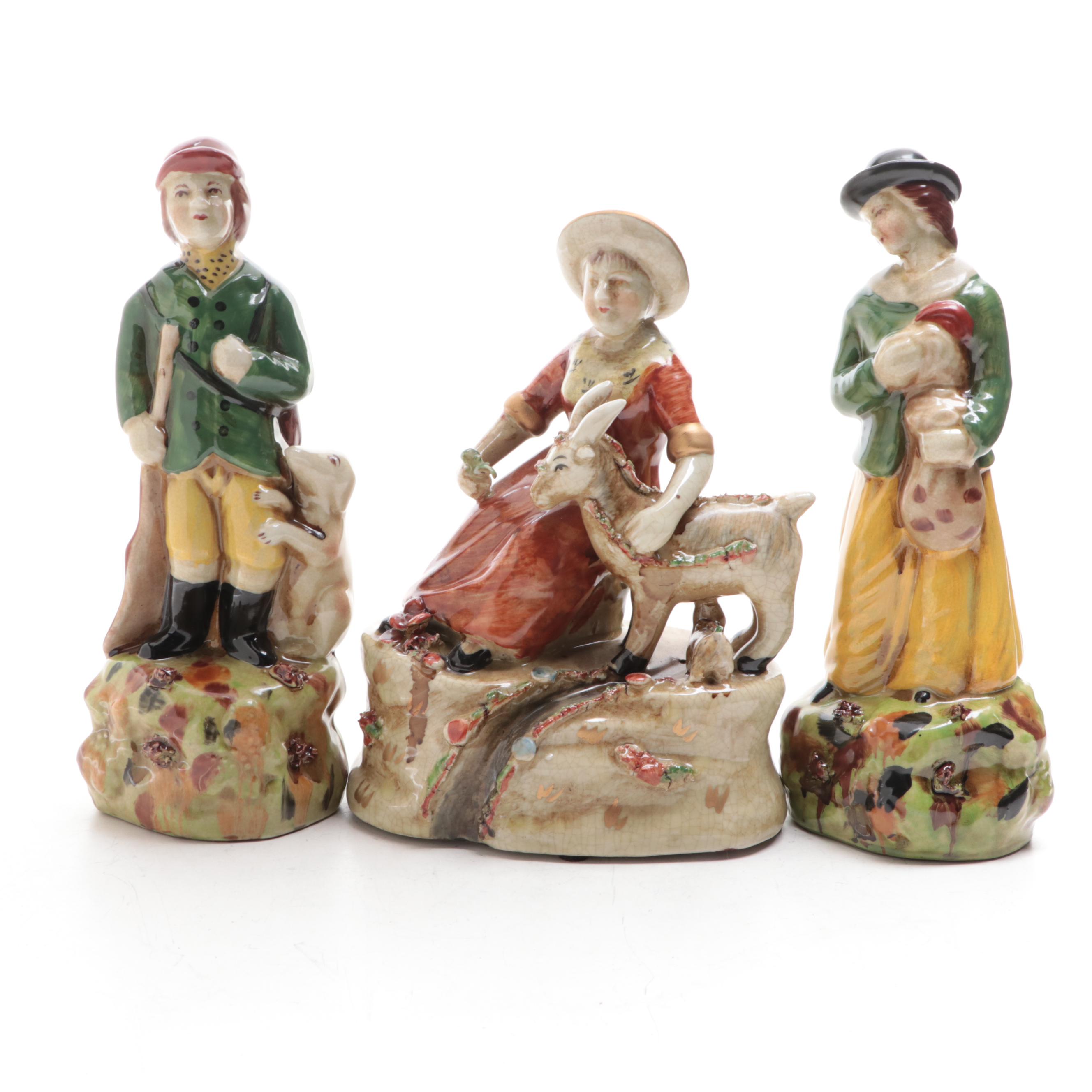 Staffordshire Style Porcelain Figurines