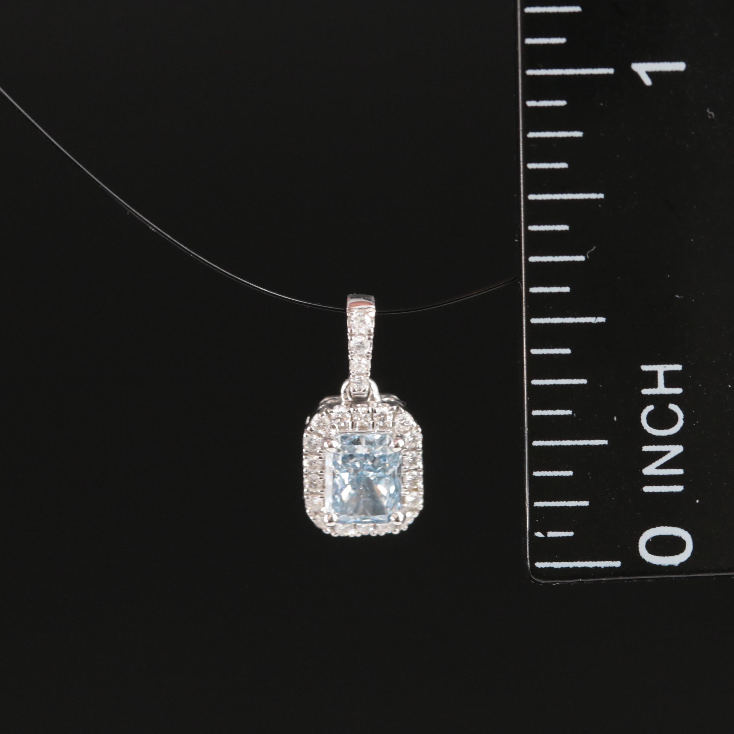 14K 0.59 CTW Lab Grown Diamond Pendant