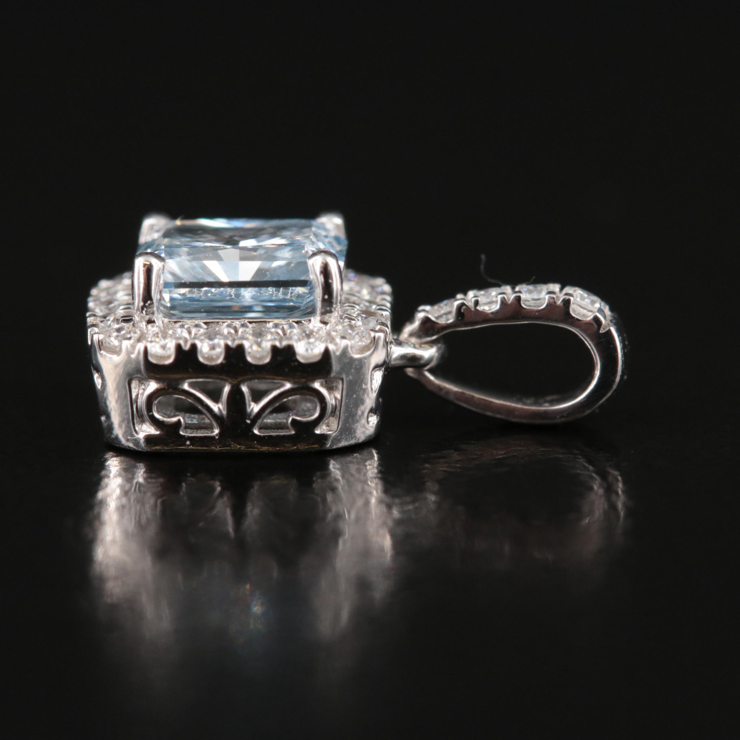 14K 0.59 CTW Lab Grown Diamond Pendant