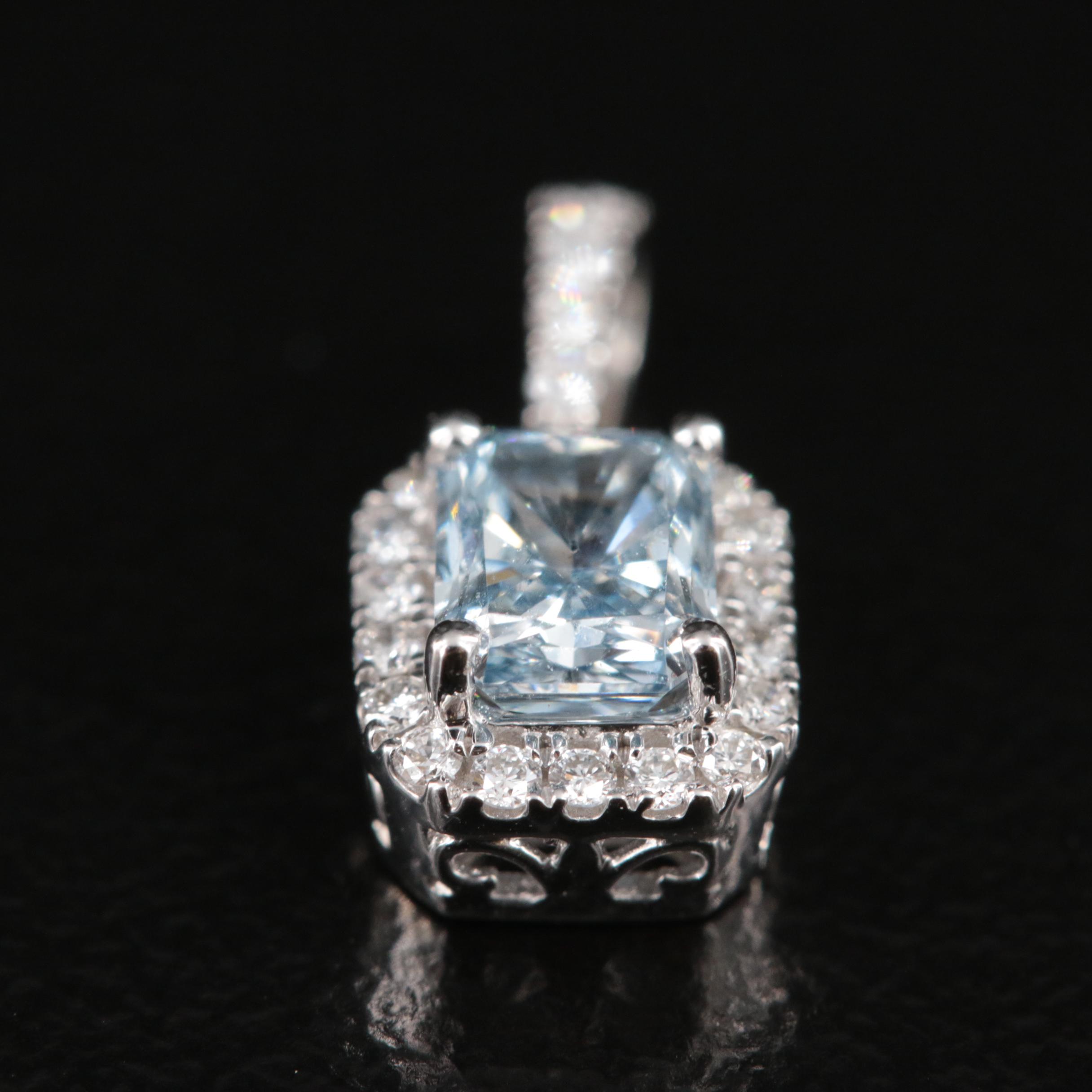 14K 0.59 CTW Lab Grown Diamond Pendant