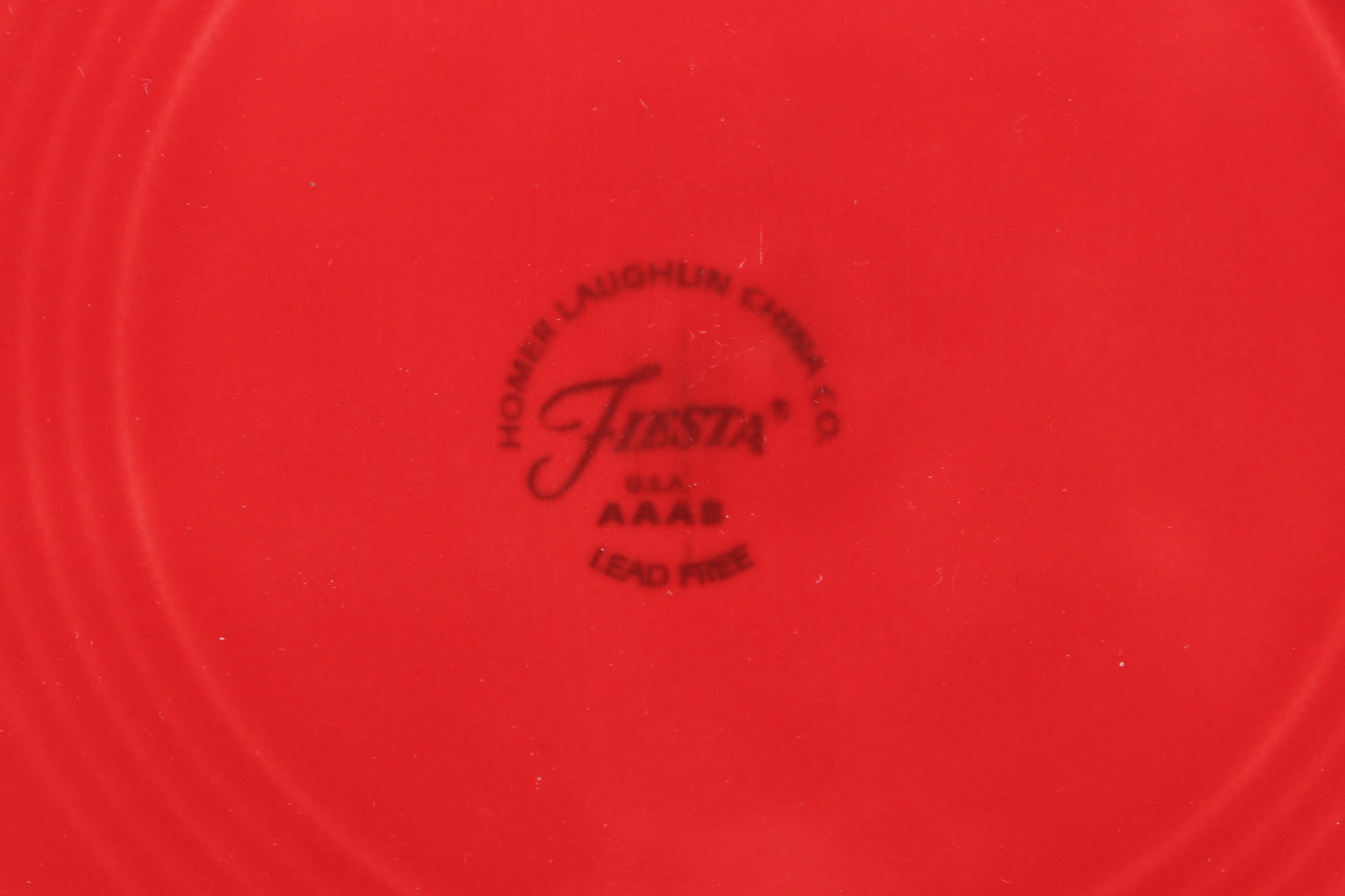 Homer Laughlin "Fiesta" Pitcher and Serving Pieces