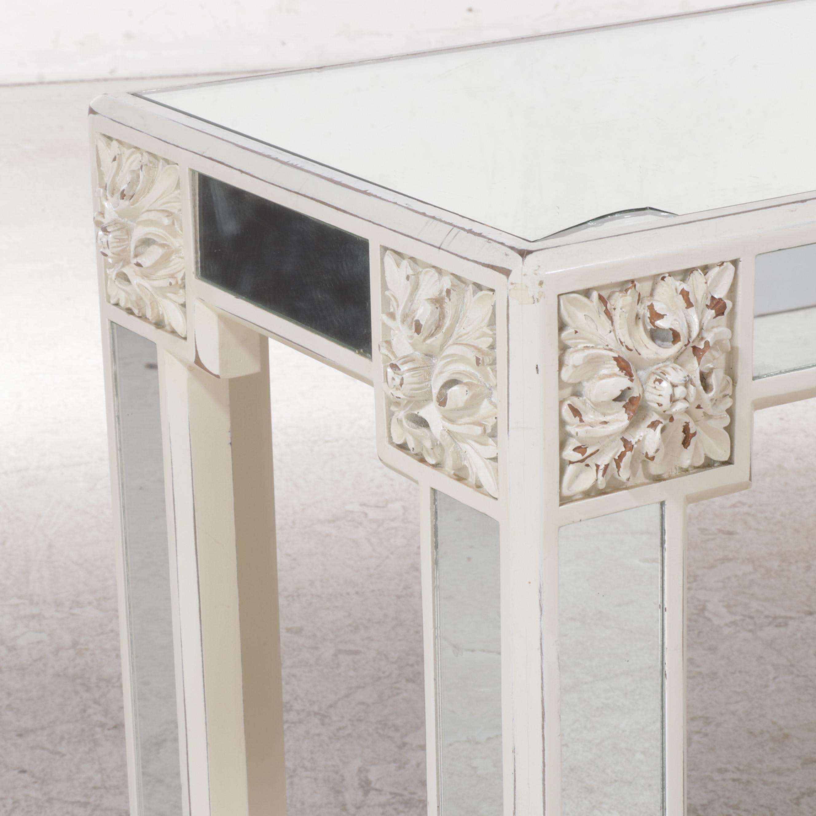 Gampel-Stoll Neoclassical Style Console Table and Wall Mirror, Late 20th Century