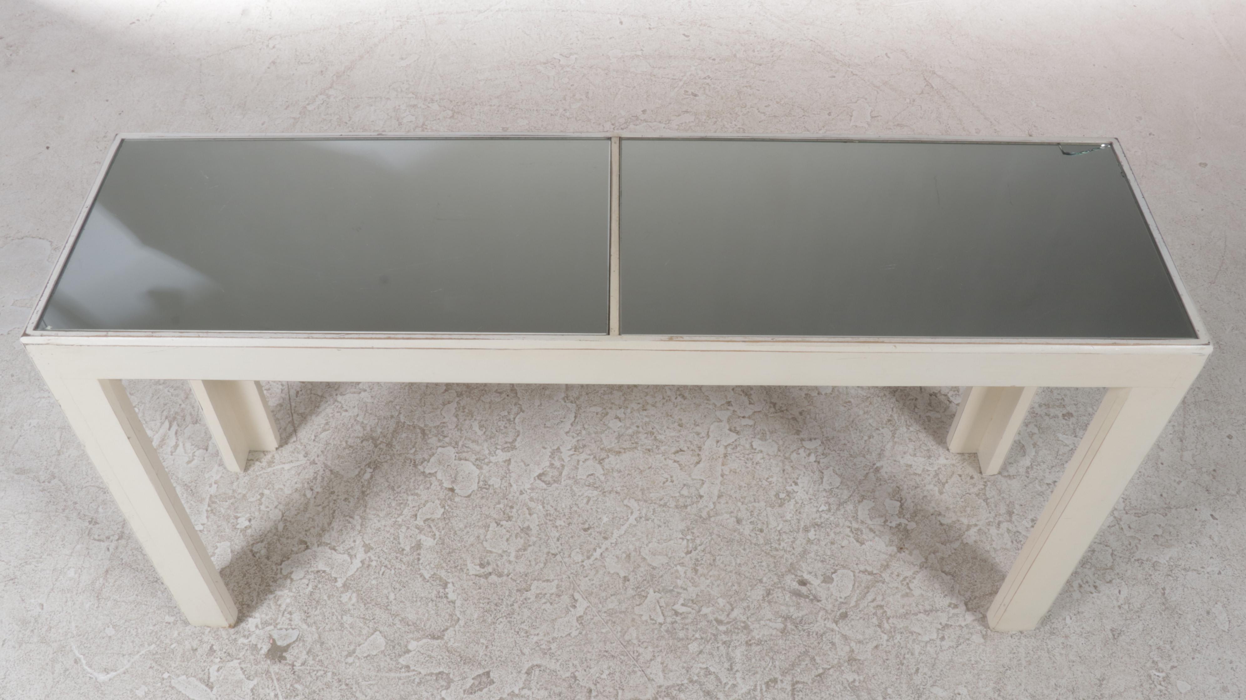 Gampel-Stoll Neoclassical Style Console Table and Wall Mirror, Late 20th Century