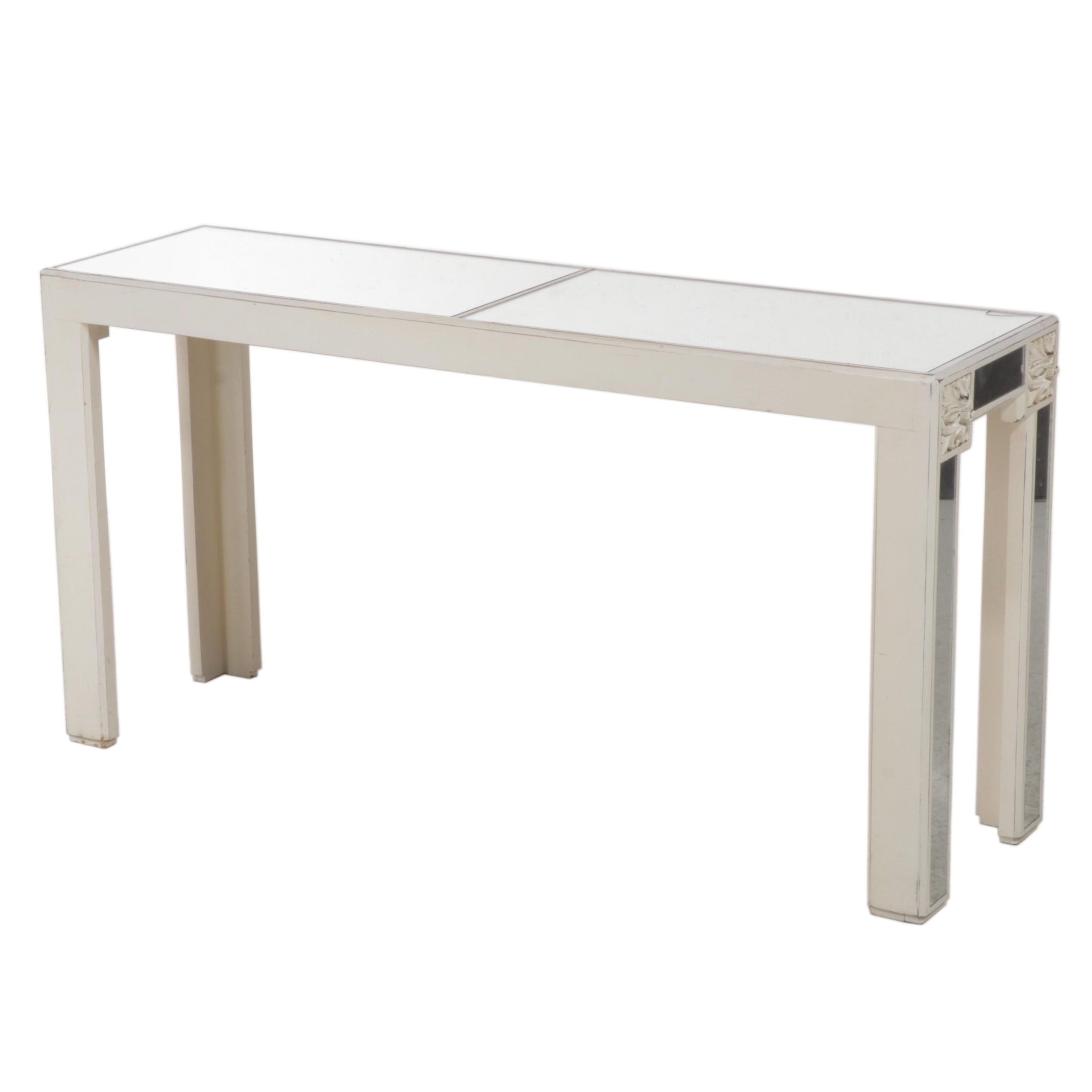 Gampel-Stoll Neoclassical Style Console Table and Wall Mirror, Late 20th Century