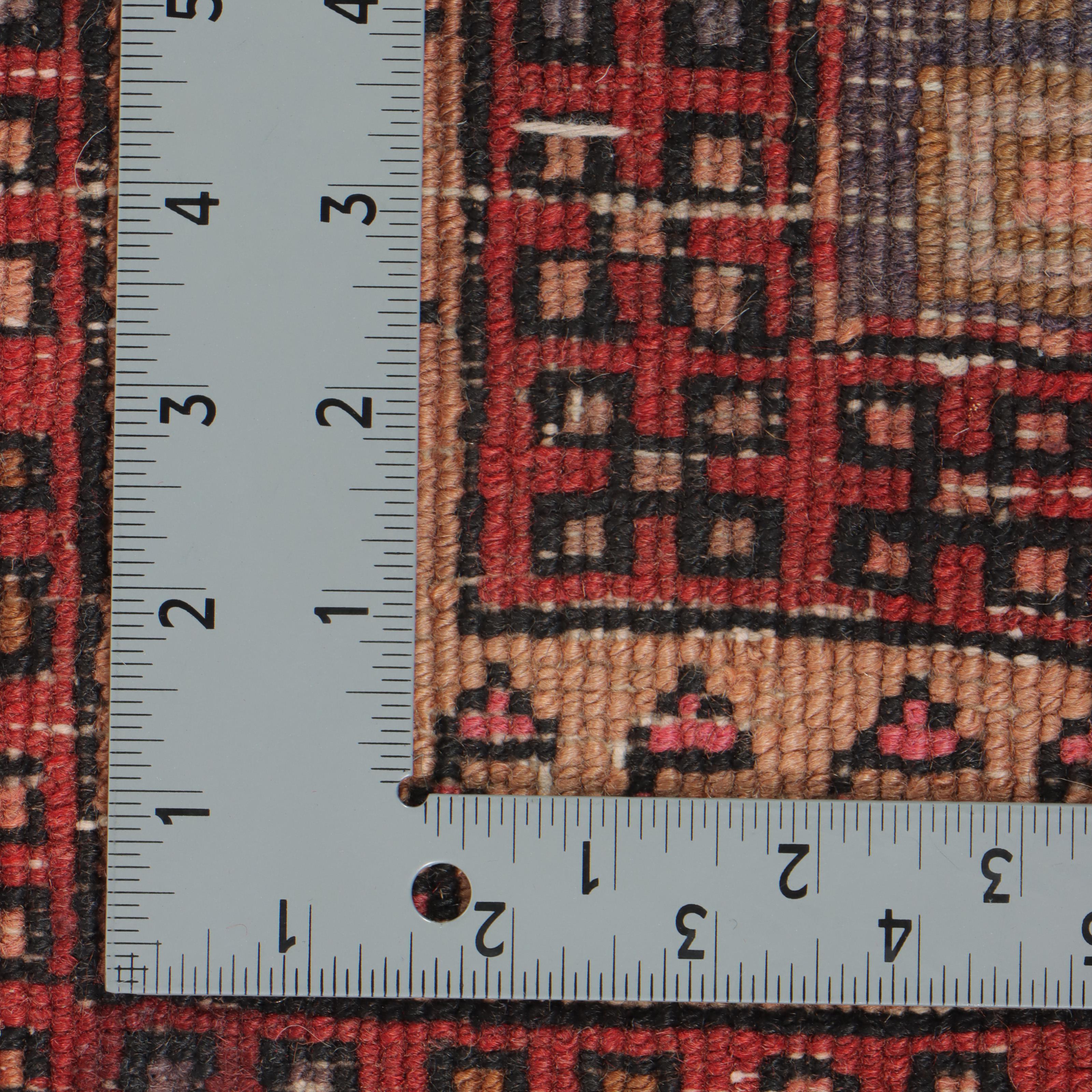 3'7 x 9'4 Hand-Knotted Caucasian Lenkoran Long Rug