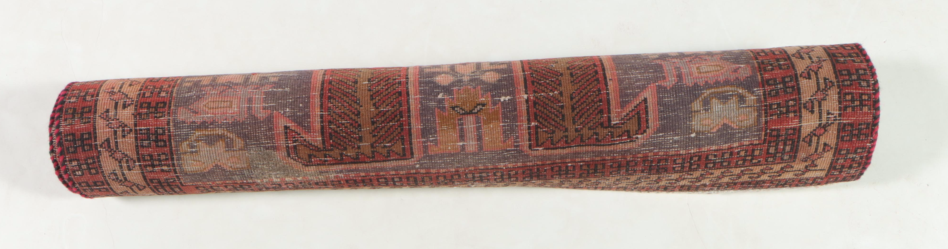 3'7 x 9'4 Hand-Knotted Caucasian Lenkoran Long Rug