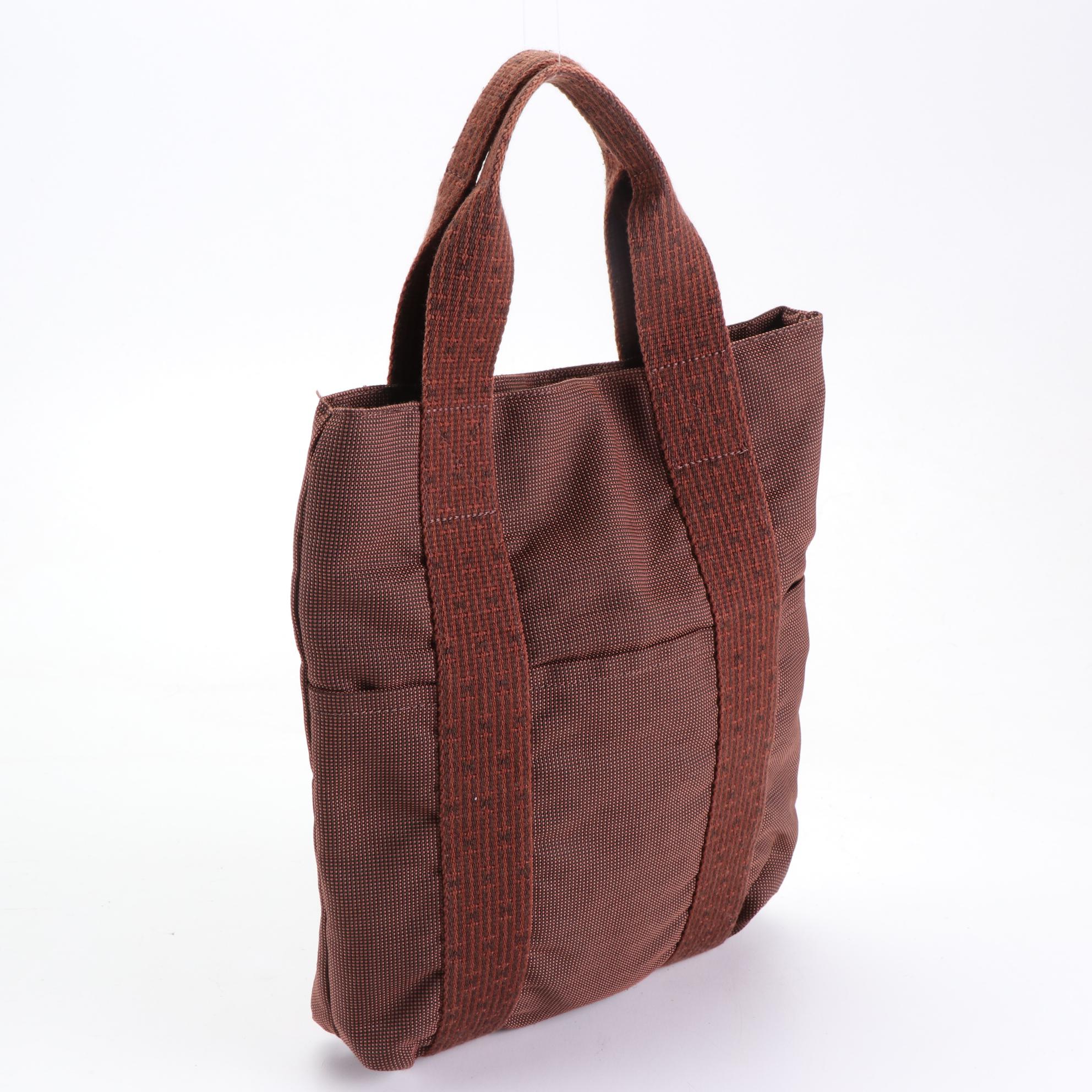 Hermès Herline Canvas North South Tote