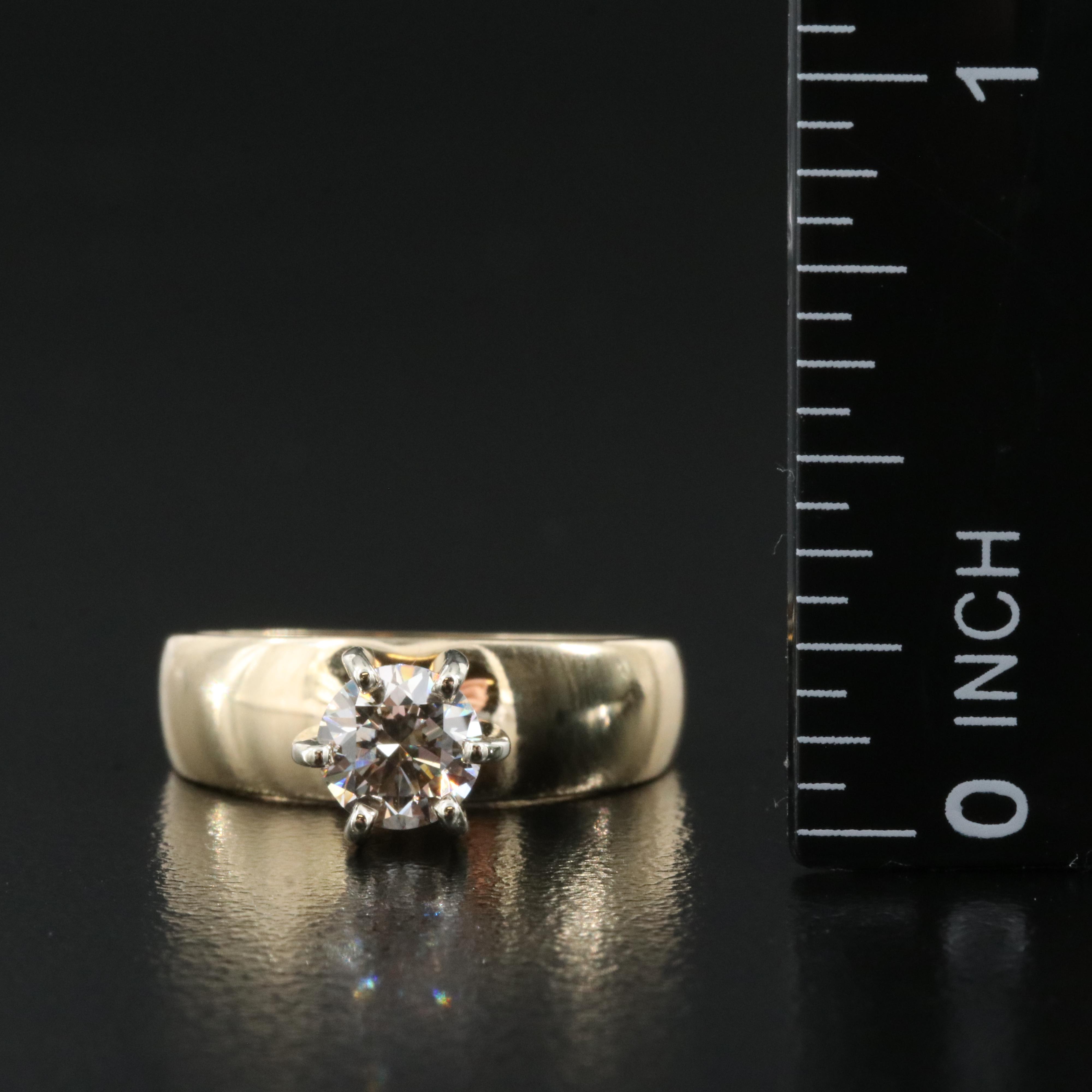 10K 0.67 CT Diamond Solitaire Ring