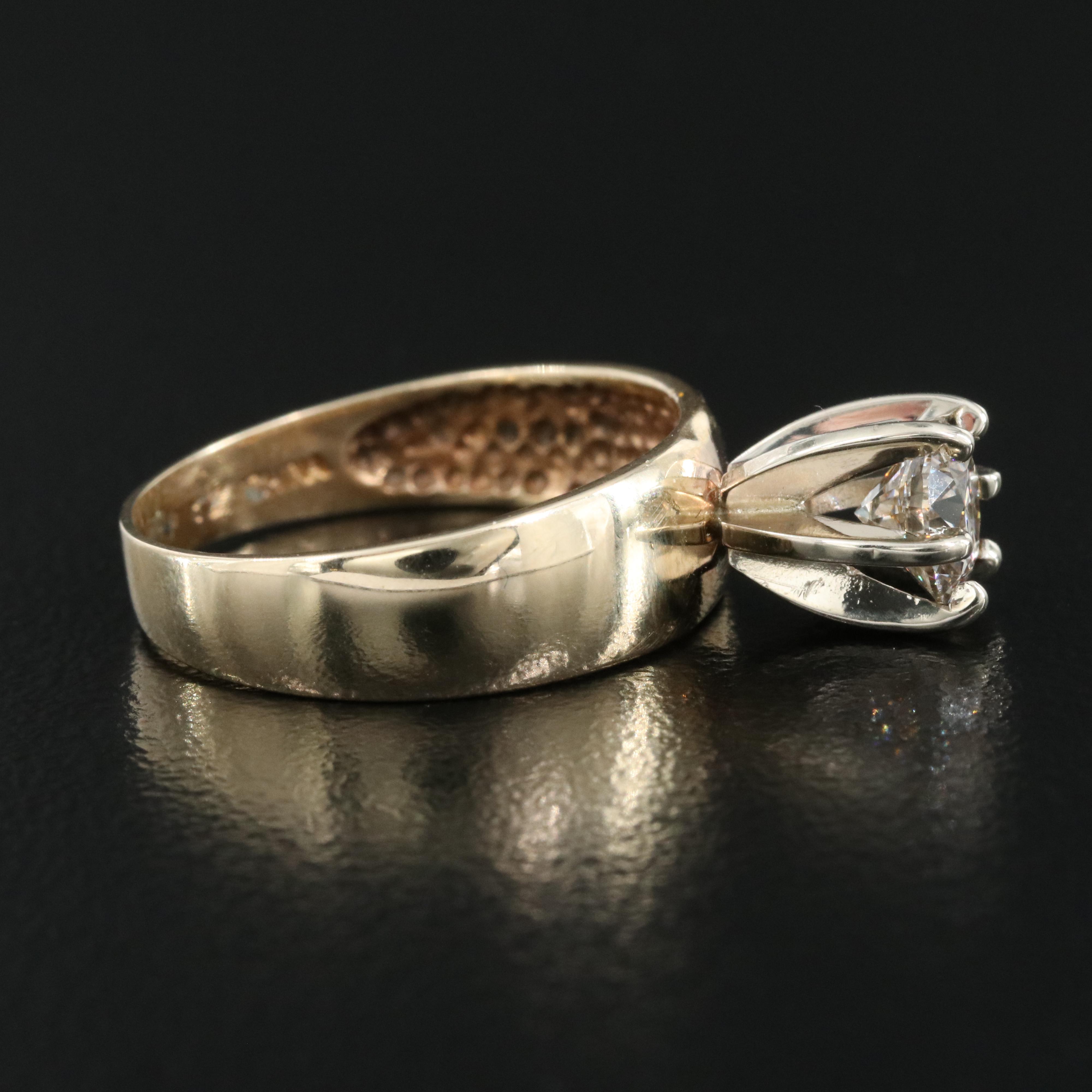 10K 0.67 CT Diamond Solitaire Ring