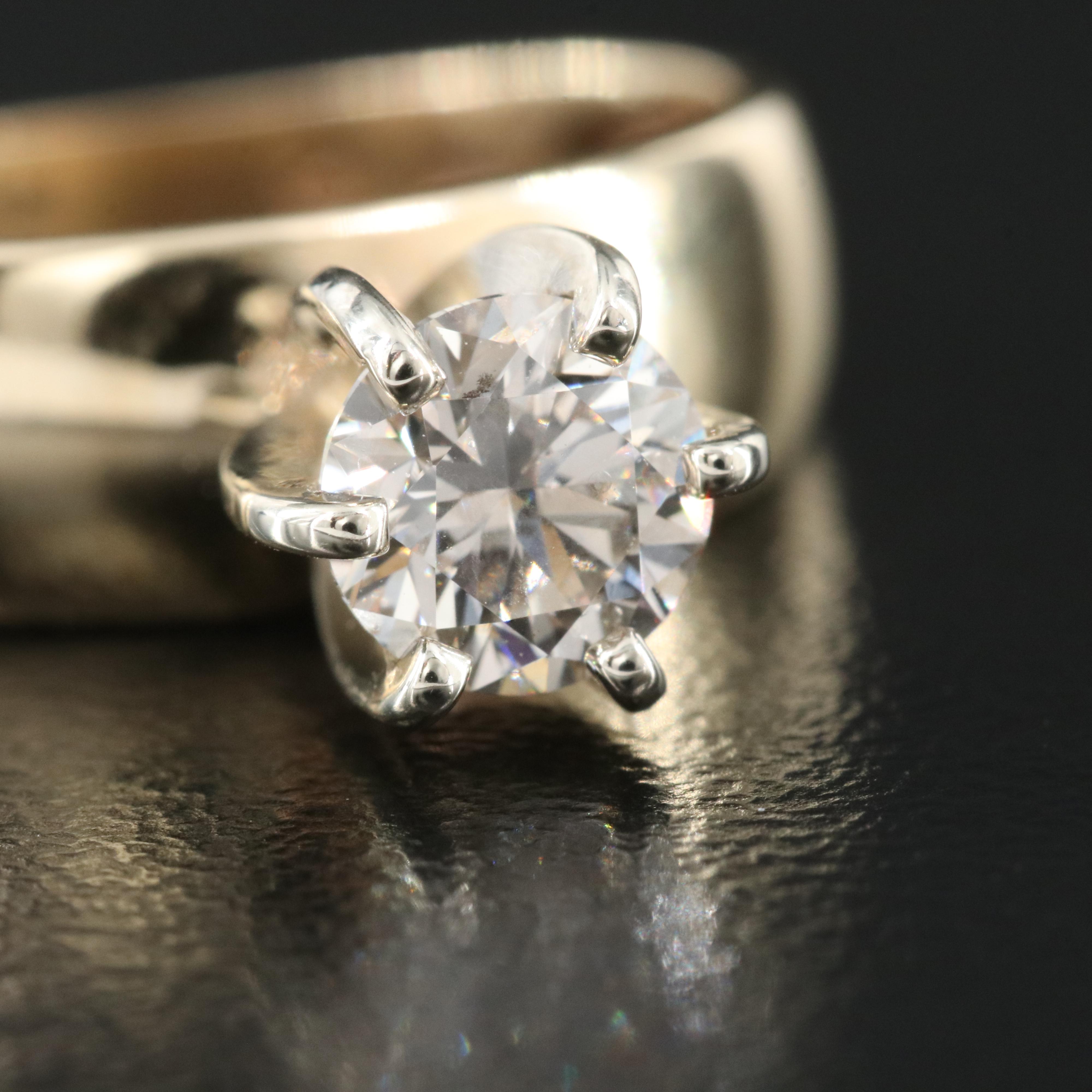 10K 0.67 CT Diamond Solitaire Ring