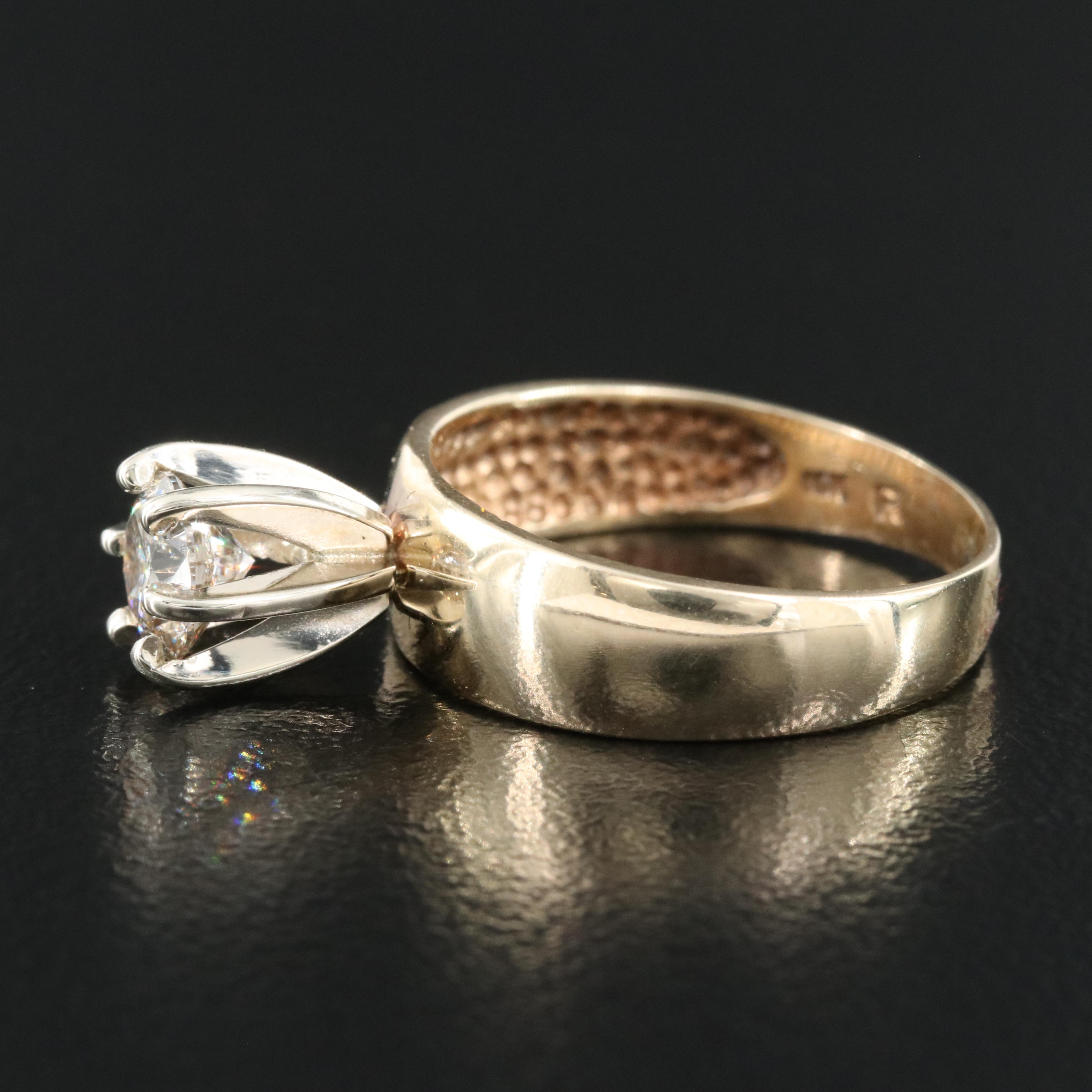 10K 0.67 CT Diamond Solitaire Ring