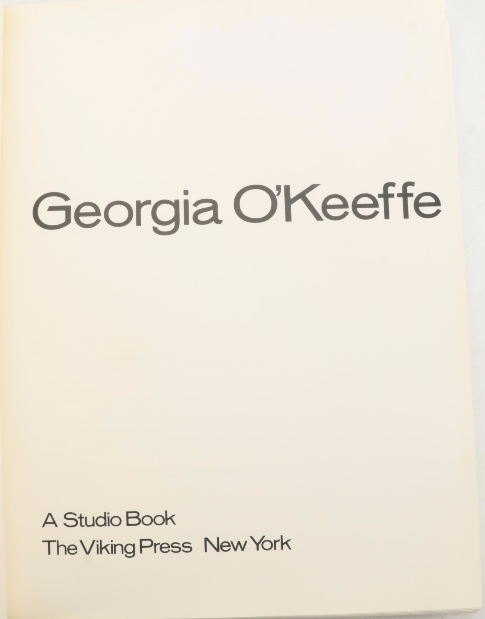 First Edition "In the West" and "Georgia O'Keeffe" by Georgia O'Keeffe