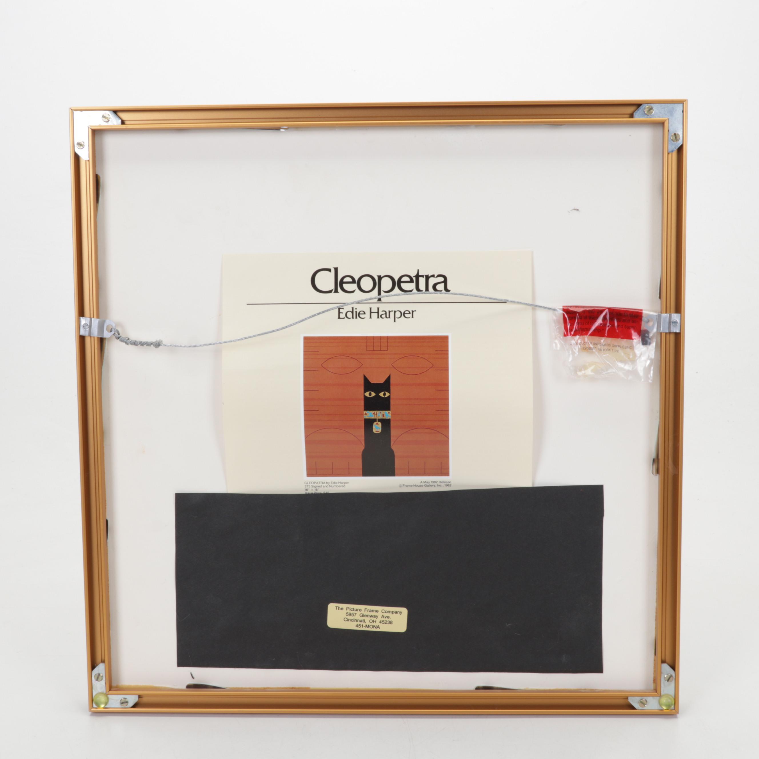 Edie Harper Serigraph "Cleopatra," 1982