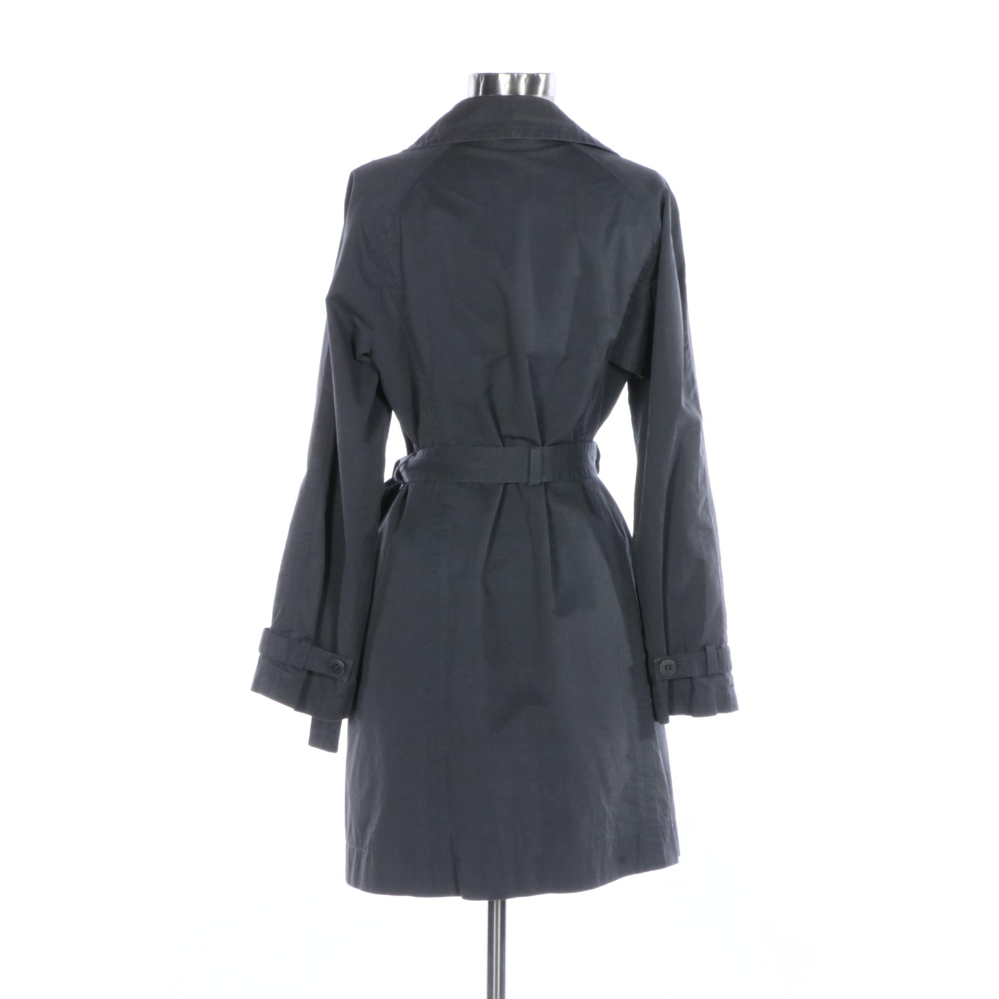 BOSS Hugo Boss Single-Breasted Trench Coat in Cotton Blend