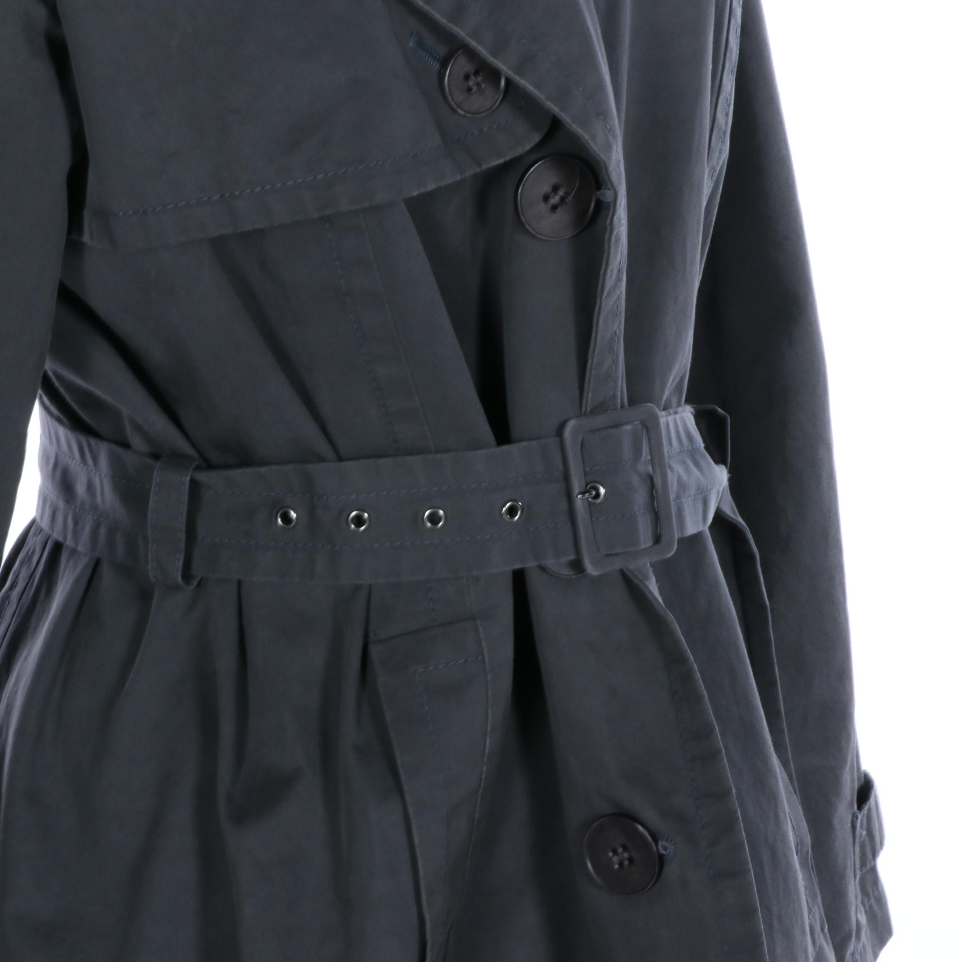 BOSS Hugo Boss Single-Breasted Trench Coat in Cotton Blend