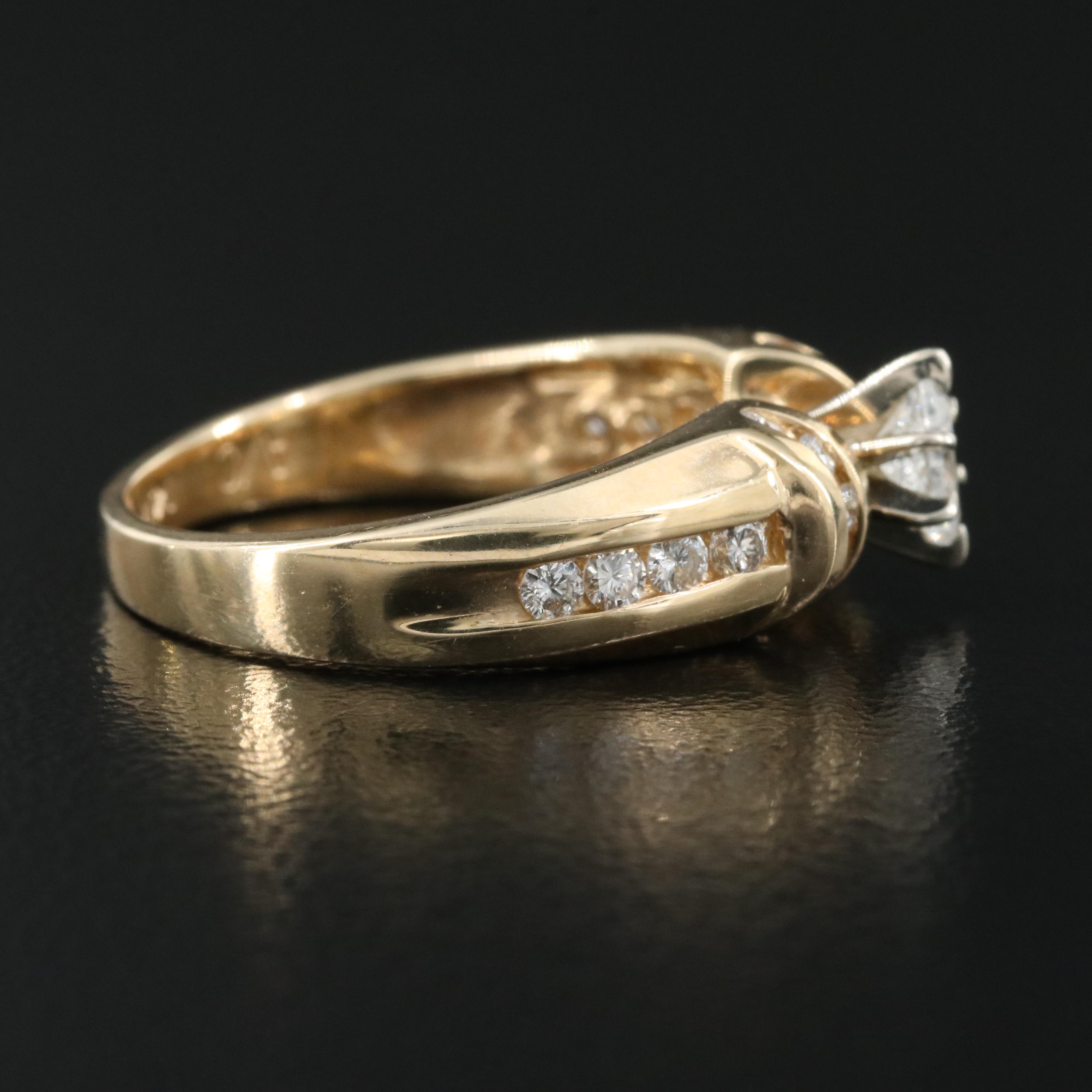 14K 0.52 CTW Diamond Ring