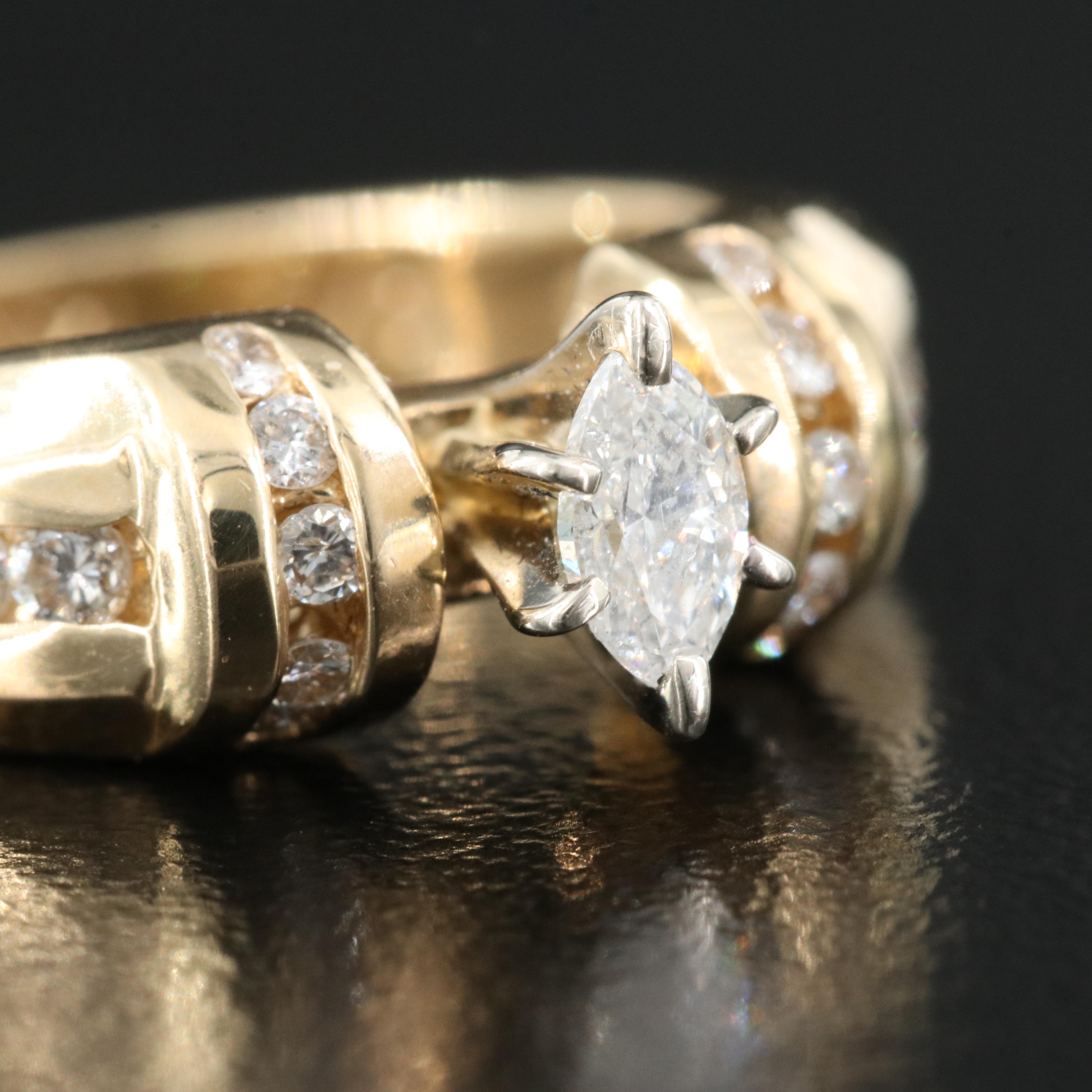 14K 0.52 CTW Diamond Ring