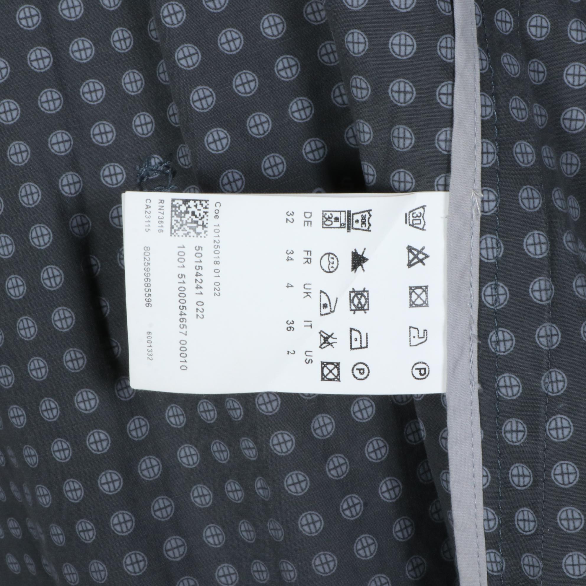 BOSS Hugo Boss Single-Breasted Trench Coat in Cotton Blend