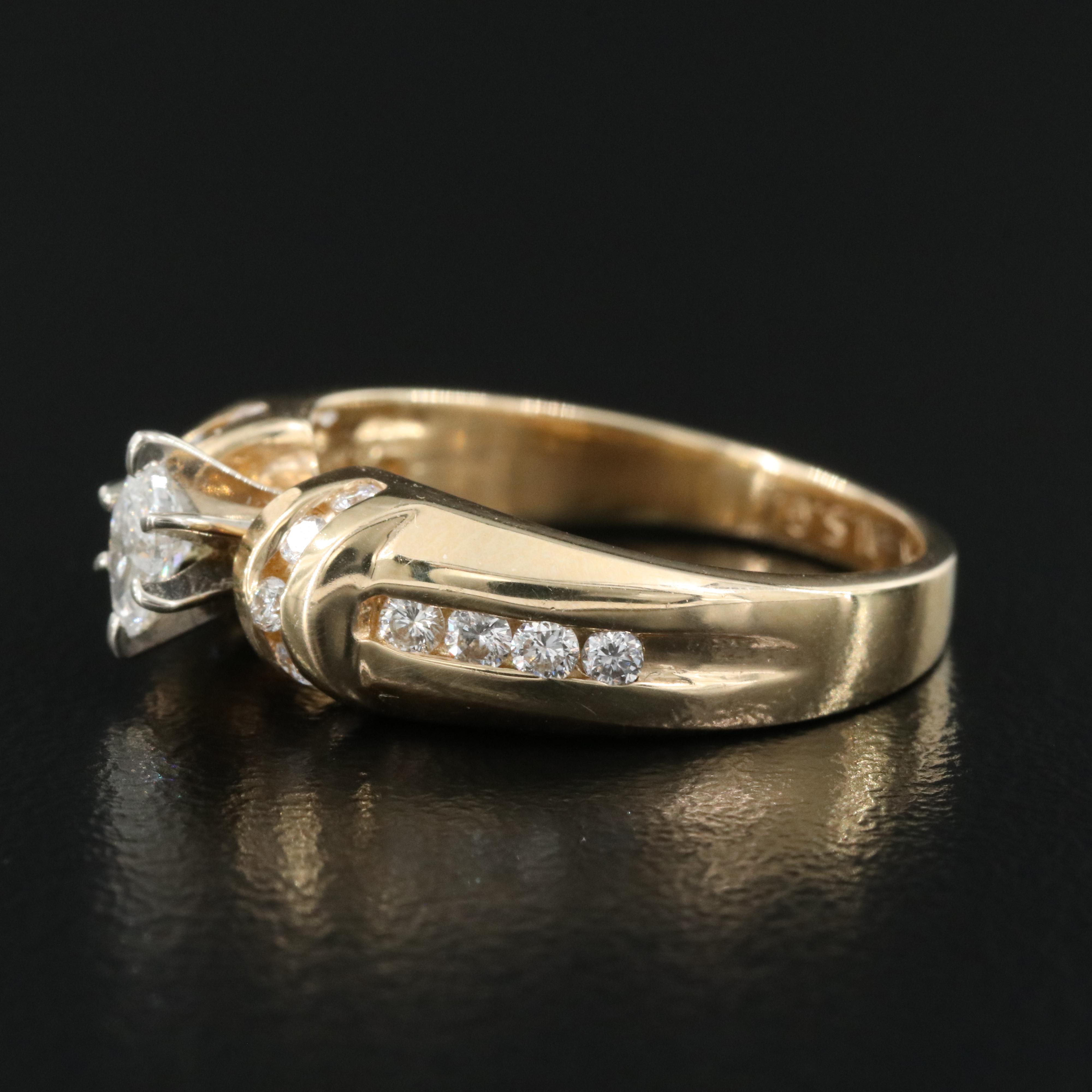 14K 0.52 CTW Diamond Ring