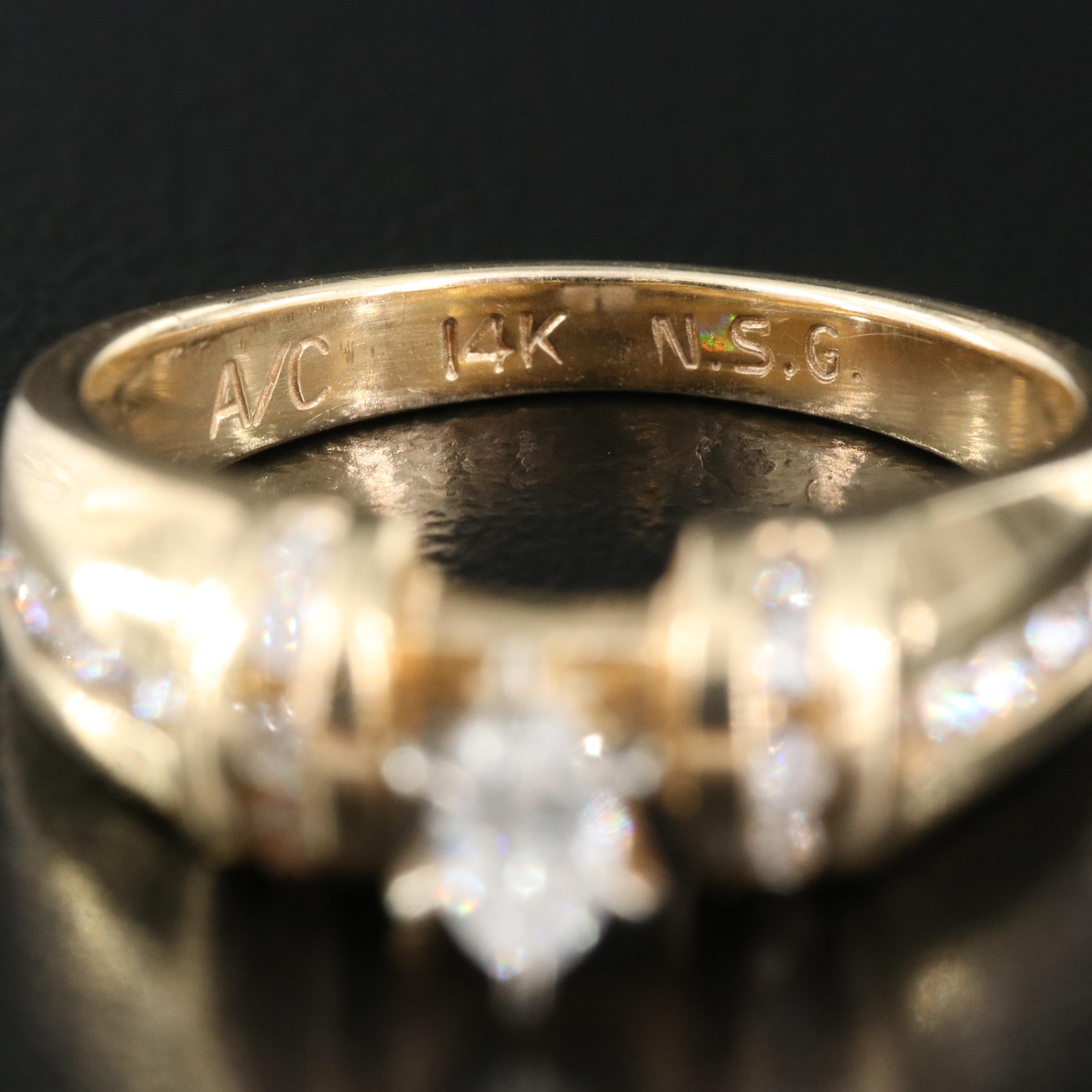 14K 0.52 CTW Diamond Ring