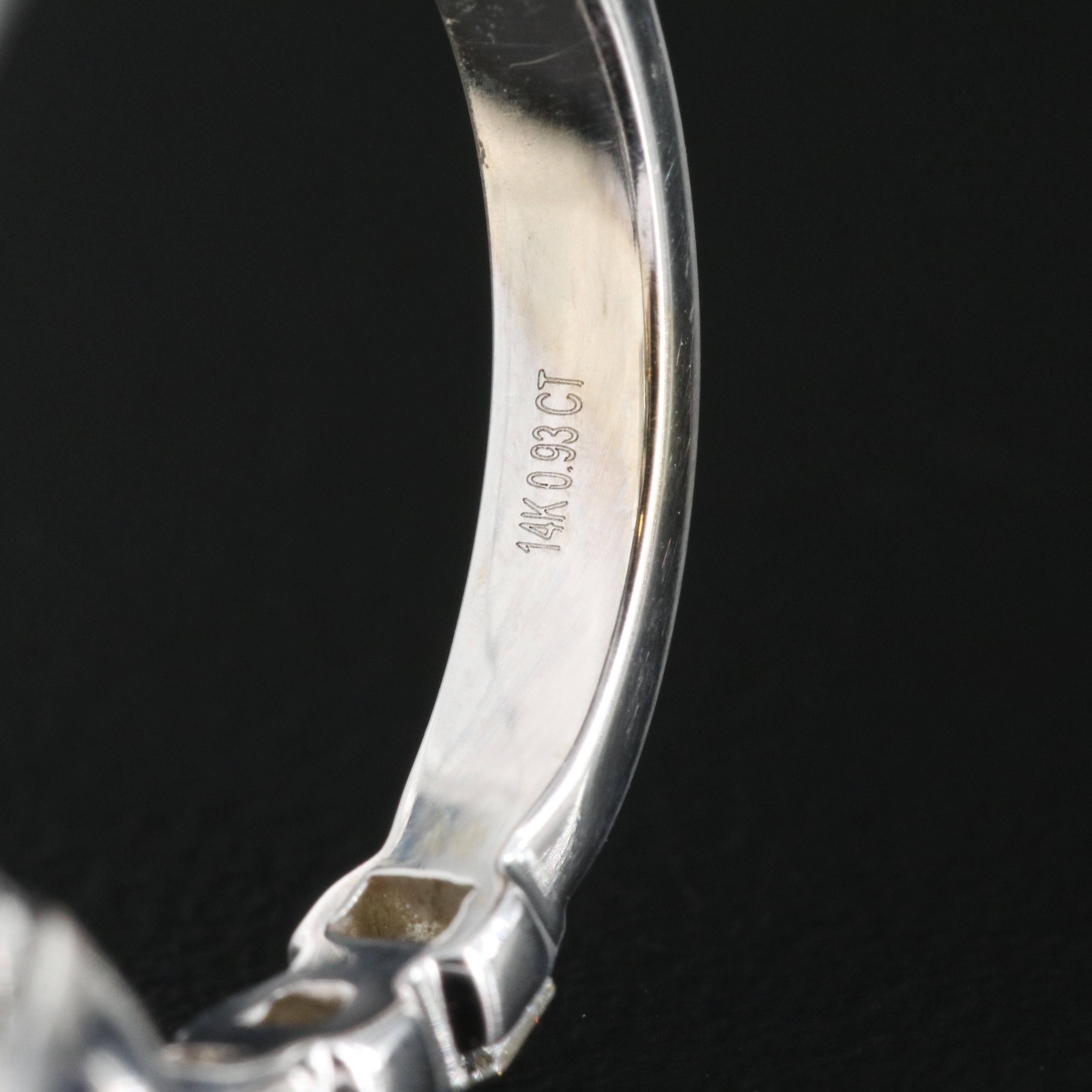 14K 1.16 CT Sapphire and Diamond Ring