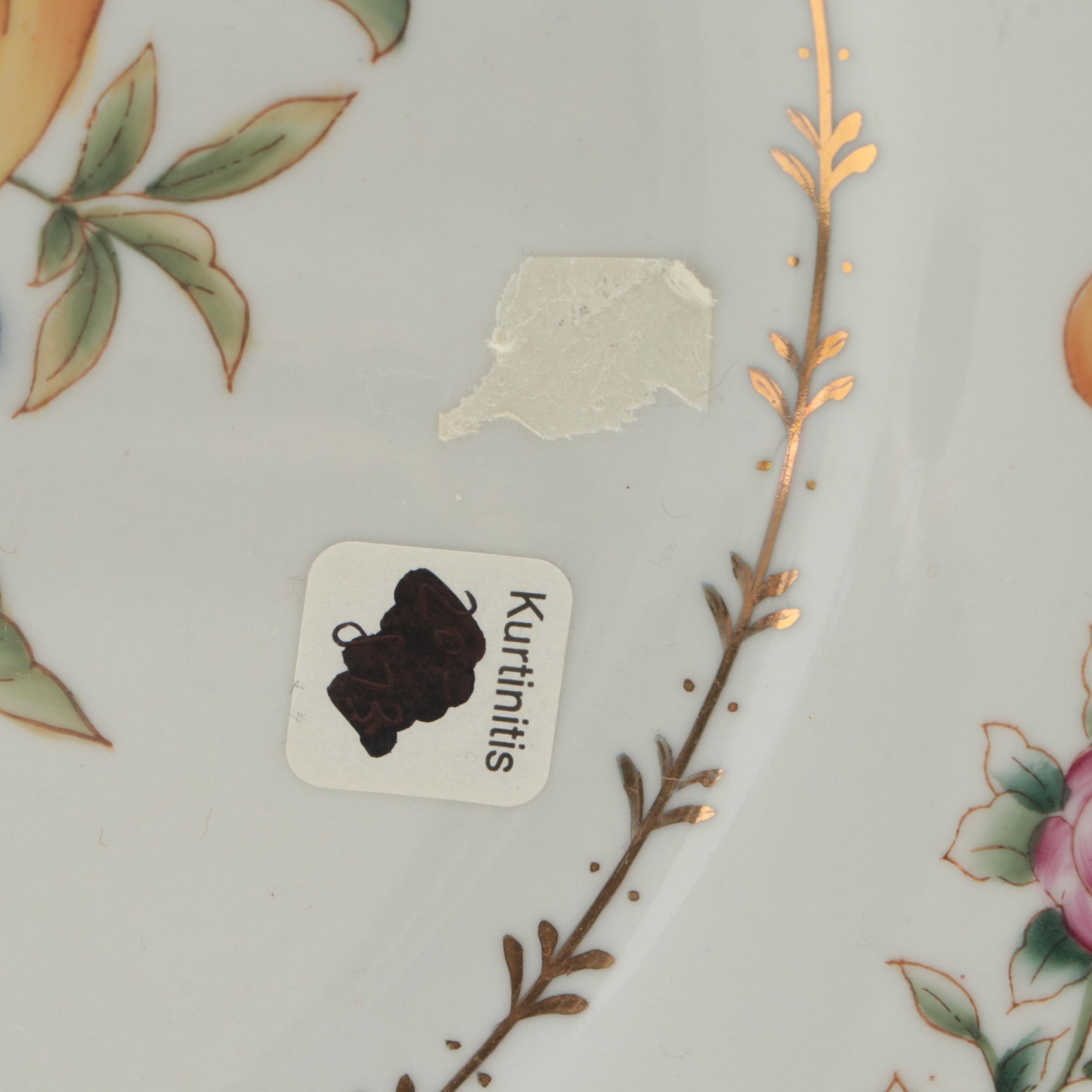 Speer Collectibles and Other Bone China Fruit Theme Decorator Plates, Bowl