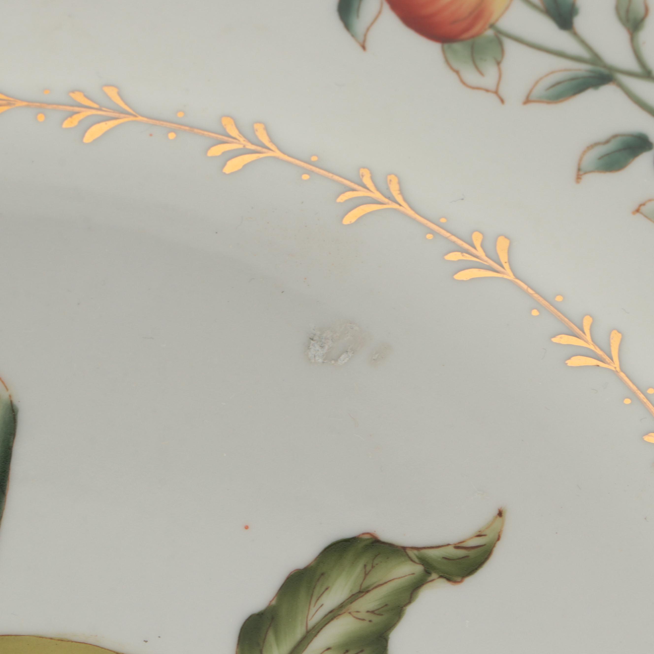 Speer Collectibles and Other Bone China Fruit Theme Decorator Plates, Bowl