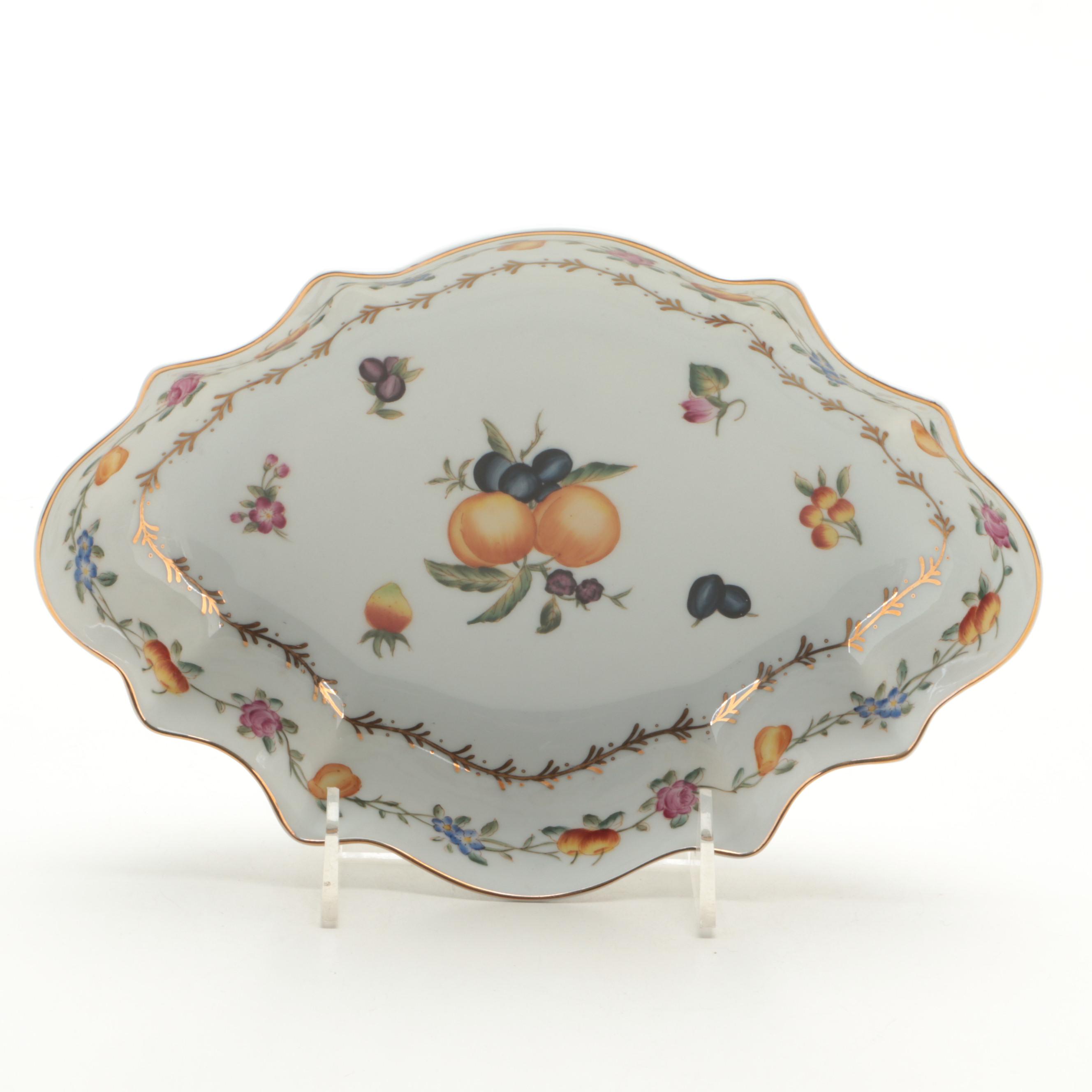 Speer Collectibles and Other Bone China Fruit Theme Decorator Plates, Bowl