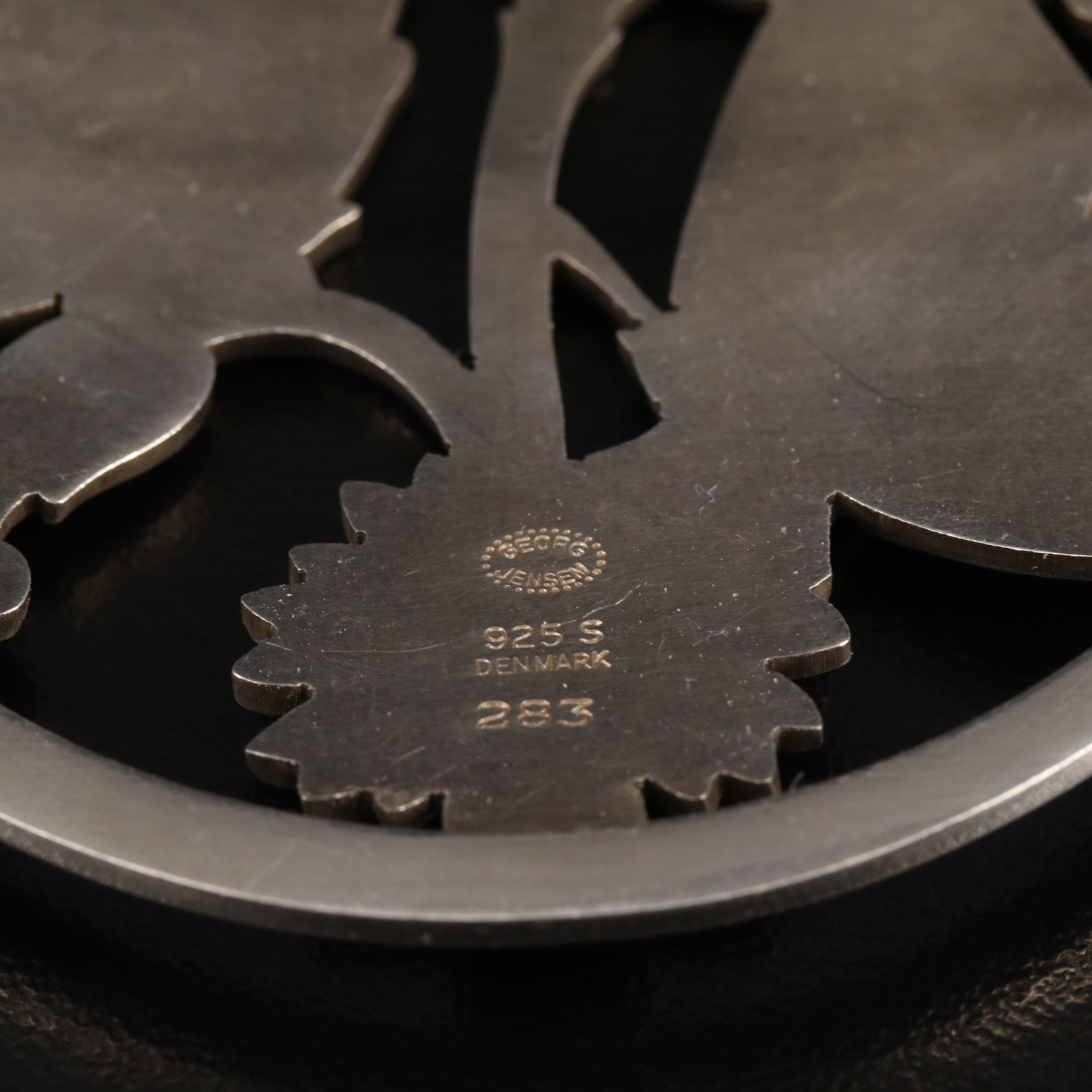 Arno Malinowski for Georg Jensen "Moonlight" Sterling Brooch