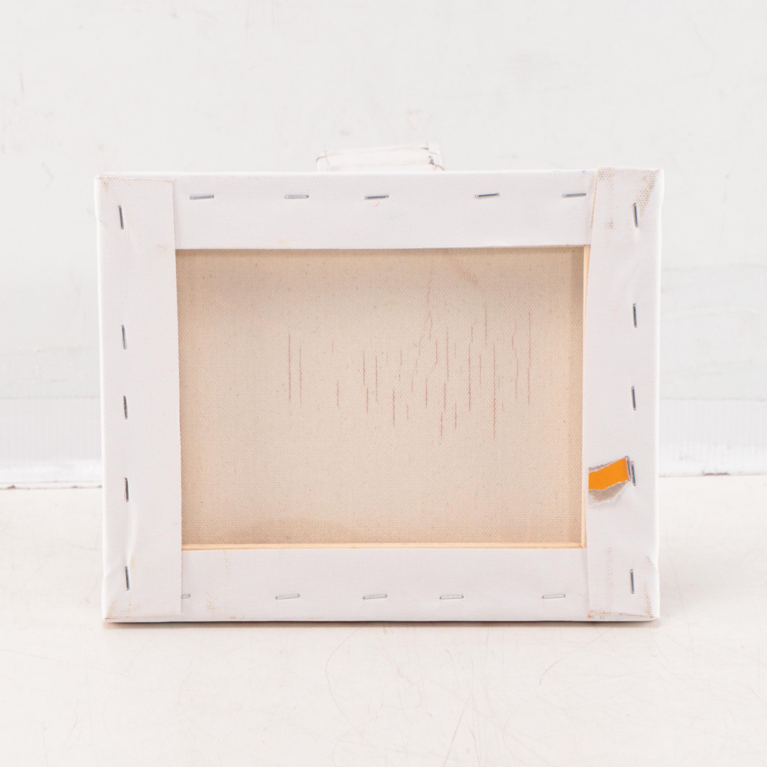 Sally Rosenbaum Oil Painting of Seated Figure with Fruit, 21st Century