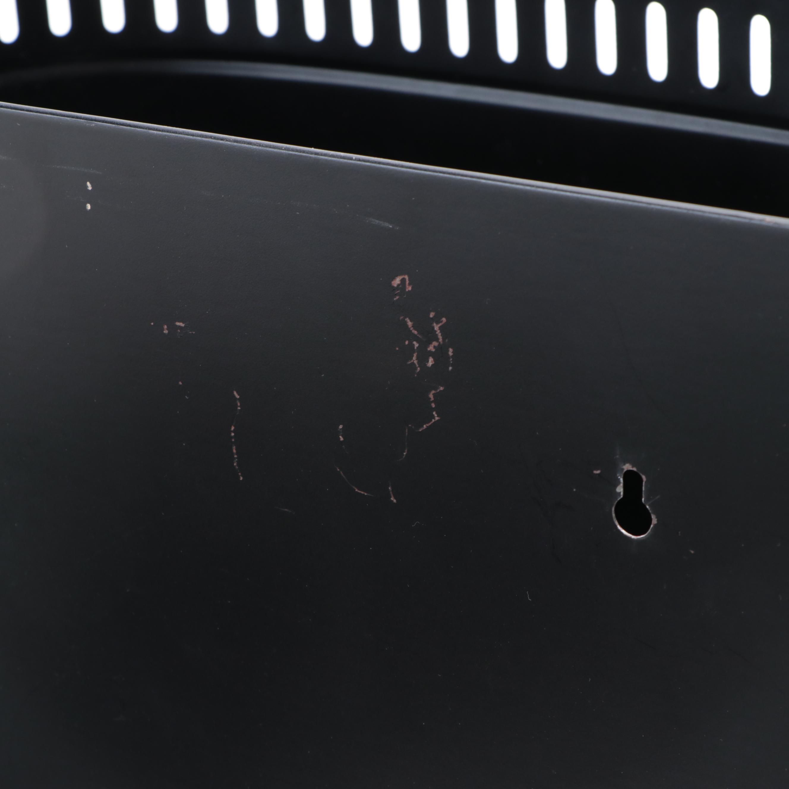 Gilded Tole Decorated Foliate and Landscape Scene Box and Planter