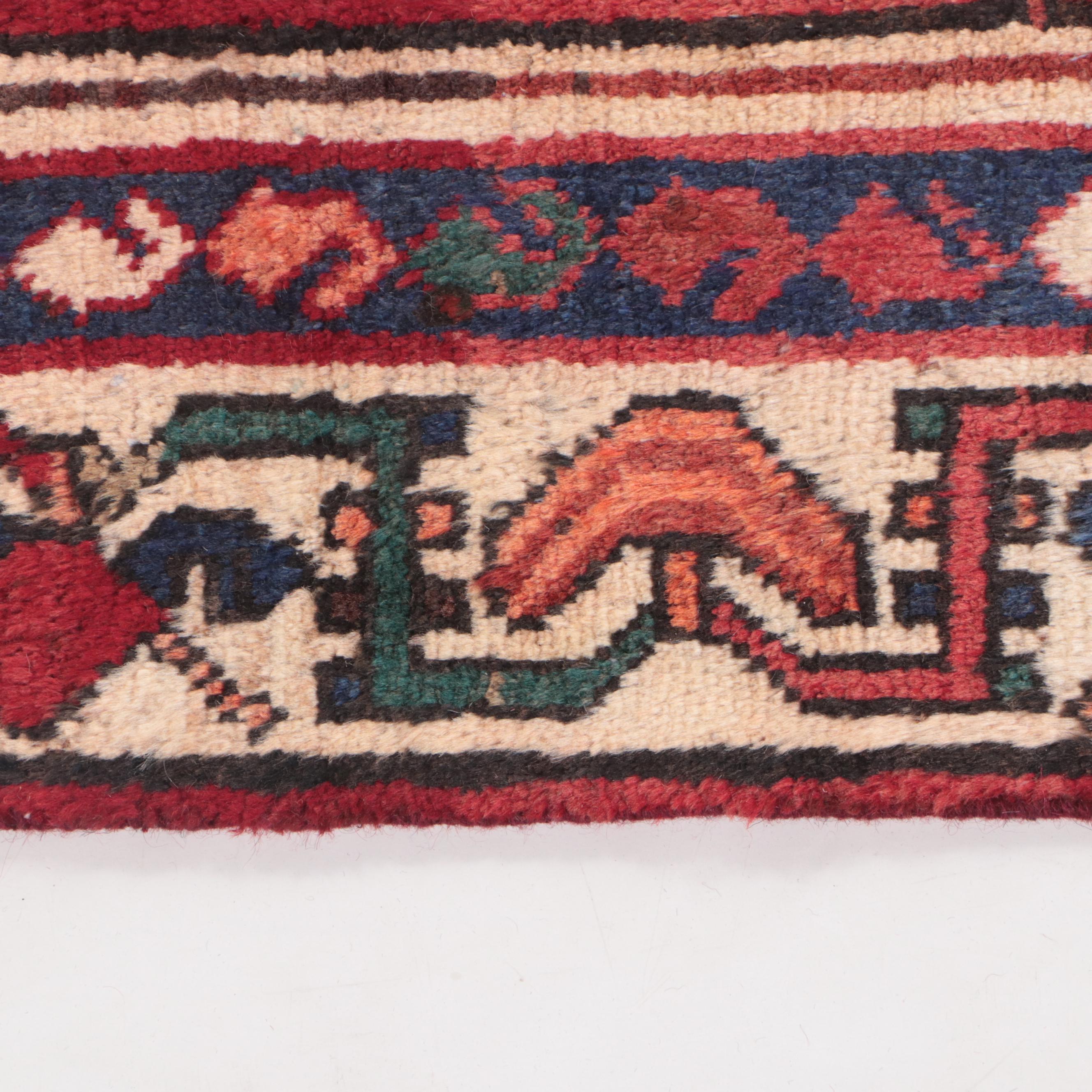 5' x 9'9 Hand-Knotted Persian Zanjan Area Rug