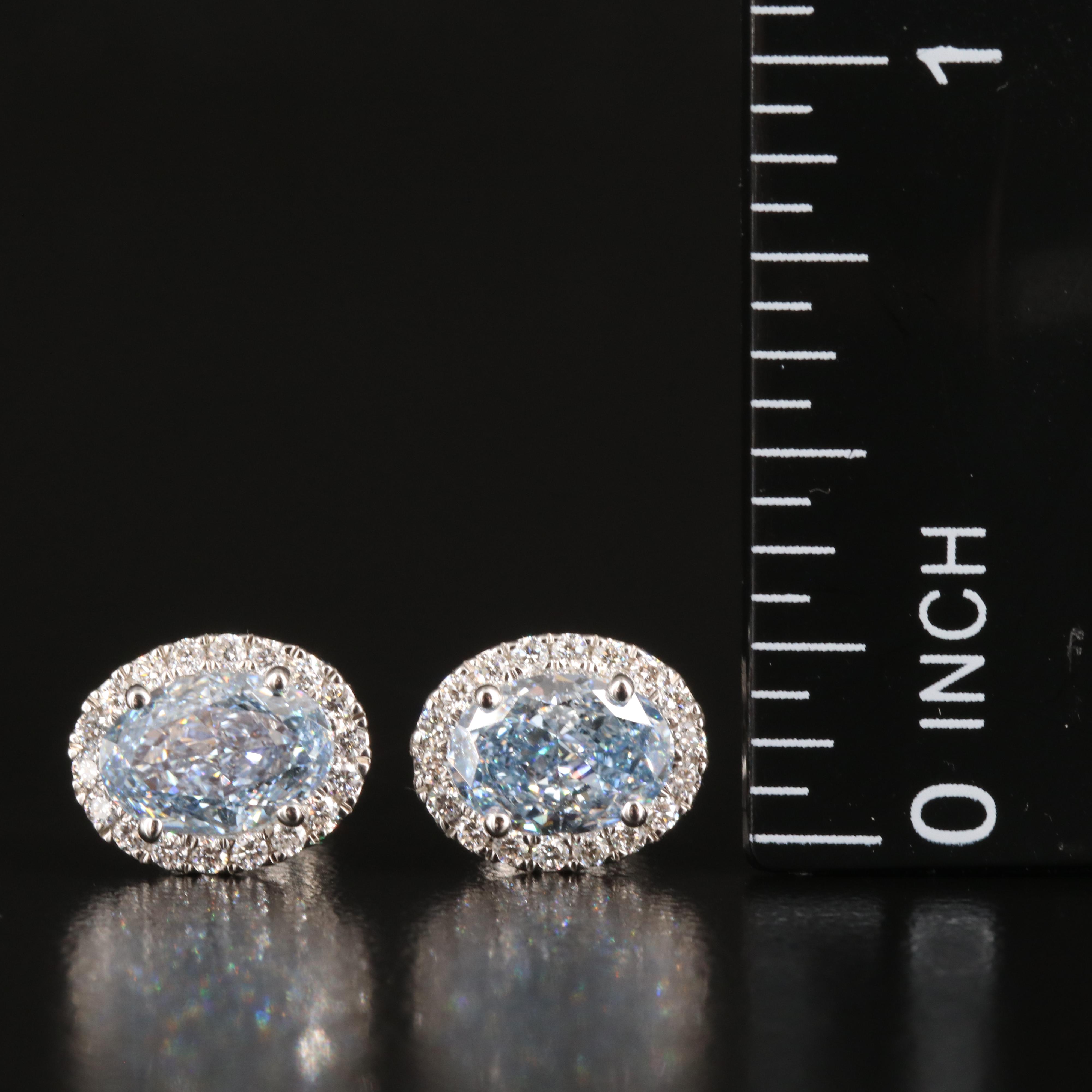 14K 2.12 CTW Lab Grown Diamond Stud Earrings