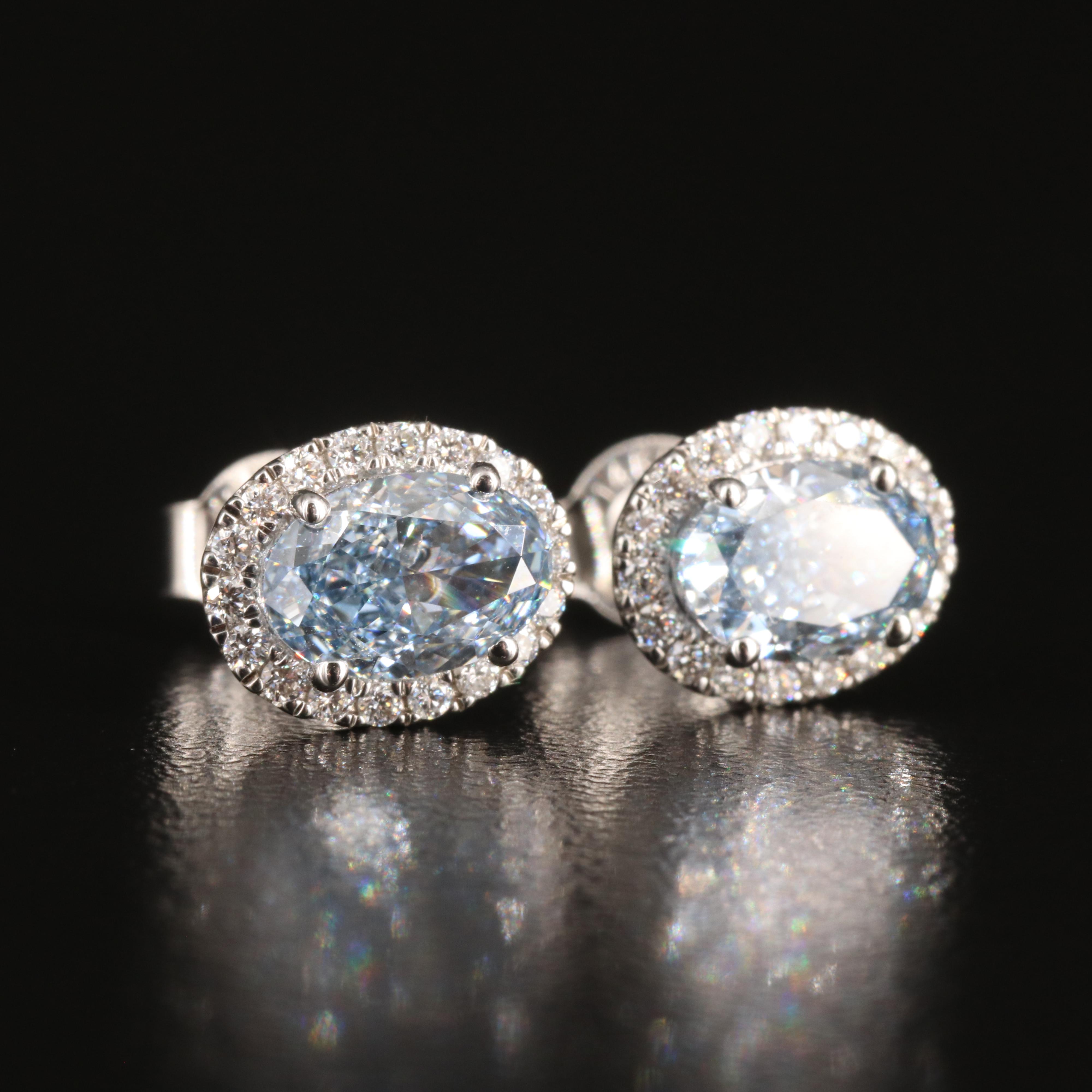 14K 2.12 CTW Lab Grown Diamond Stud Earrings