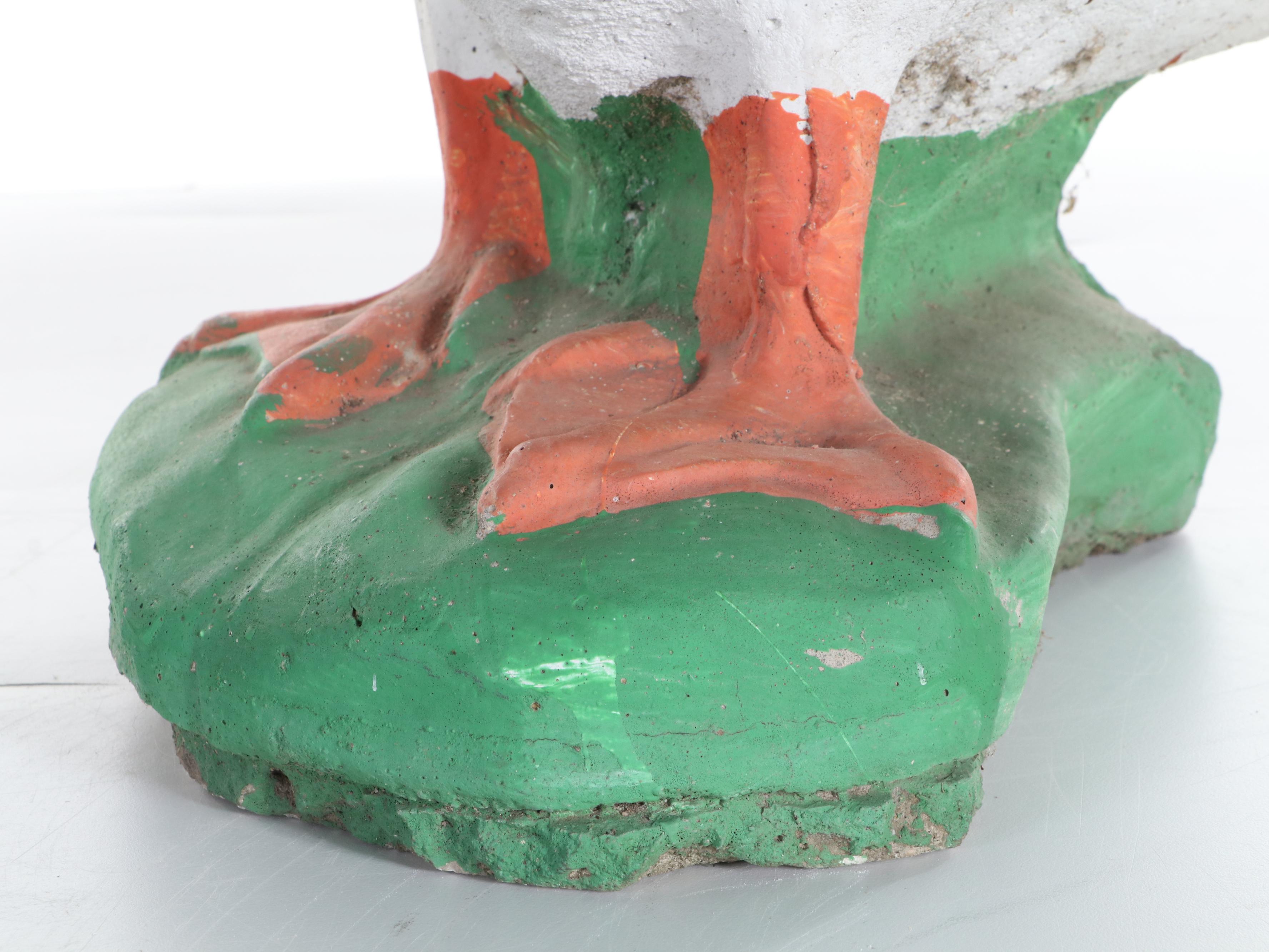 Pair of Cast Concrete Ducks