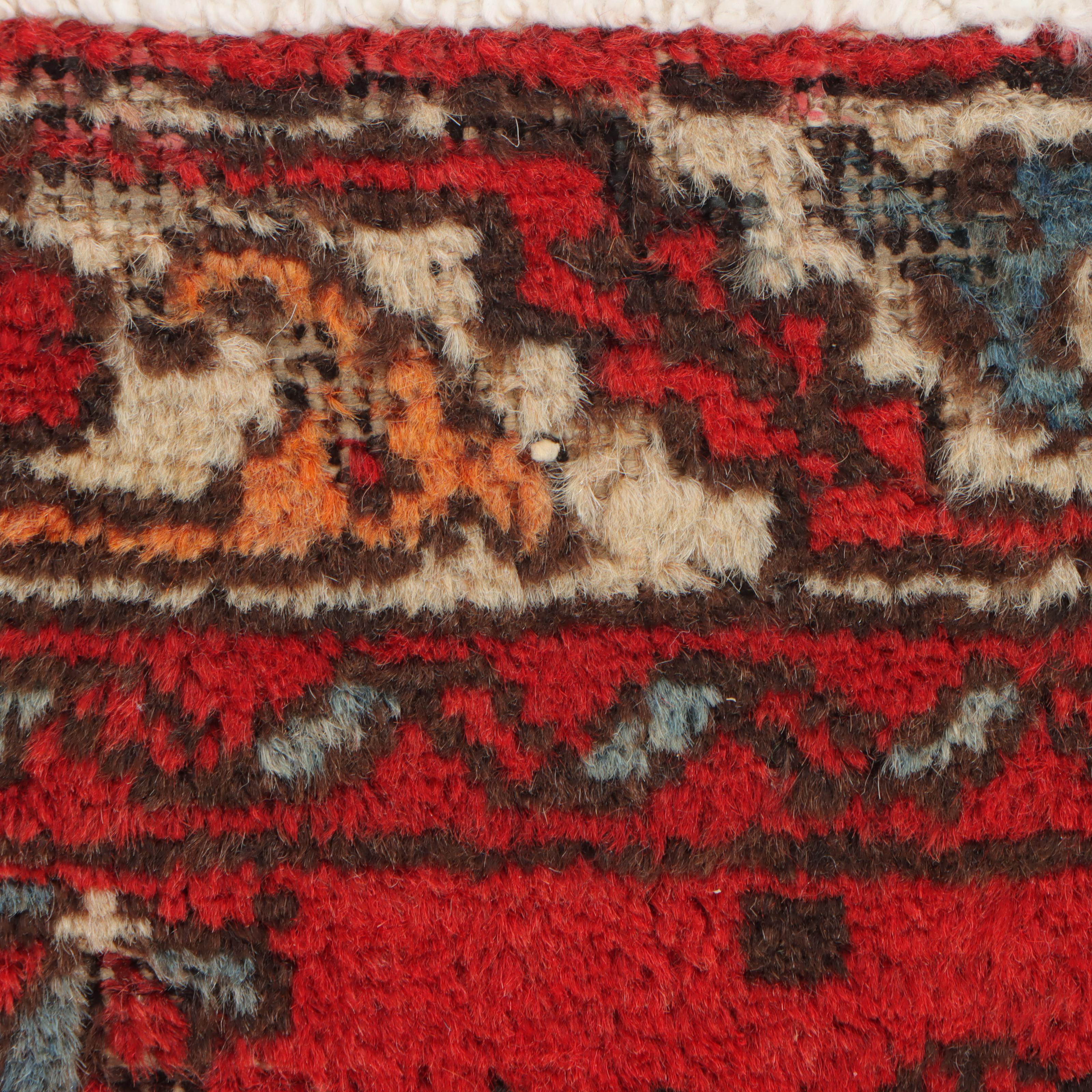 2'1 x 5'3 Hand-Knotted Persian Karaja Carpet Runner