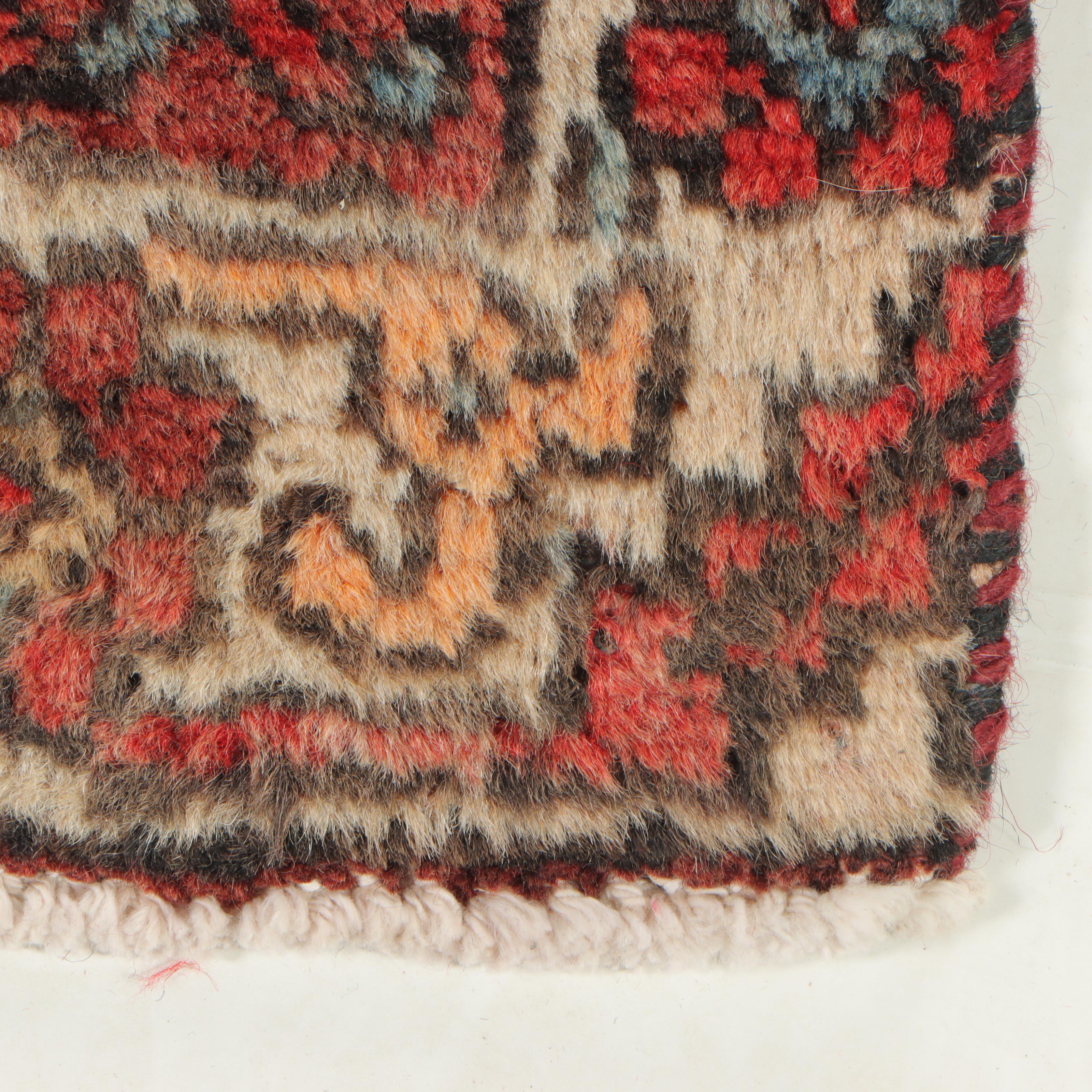 2'1 x 5'3 Hand-Knotted Persian Karaja Carpet Runner