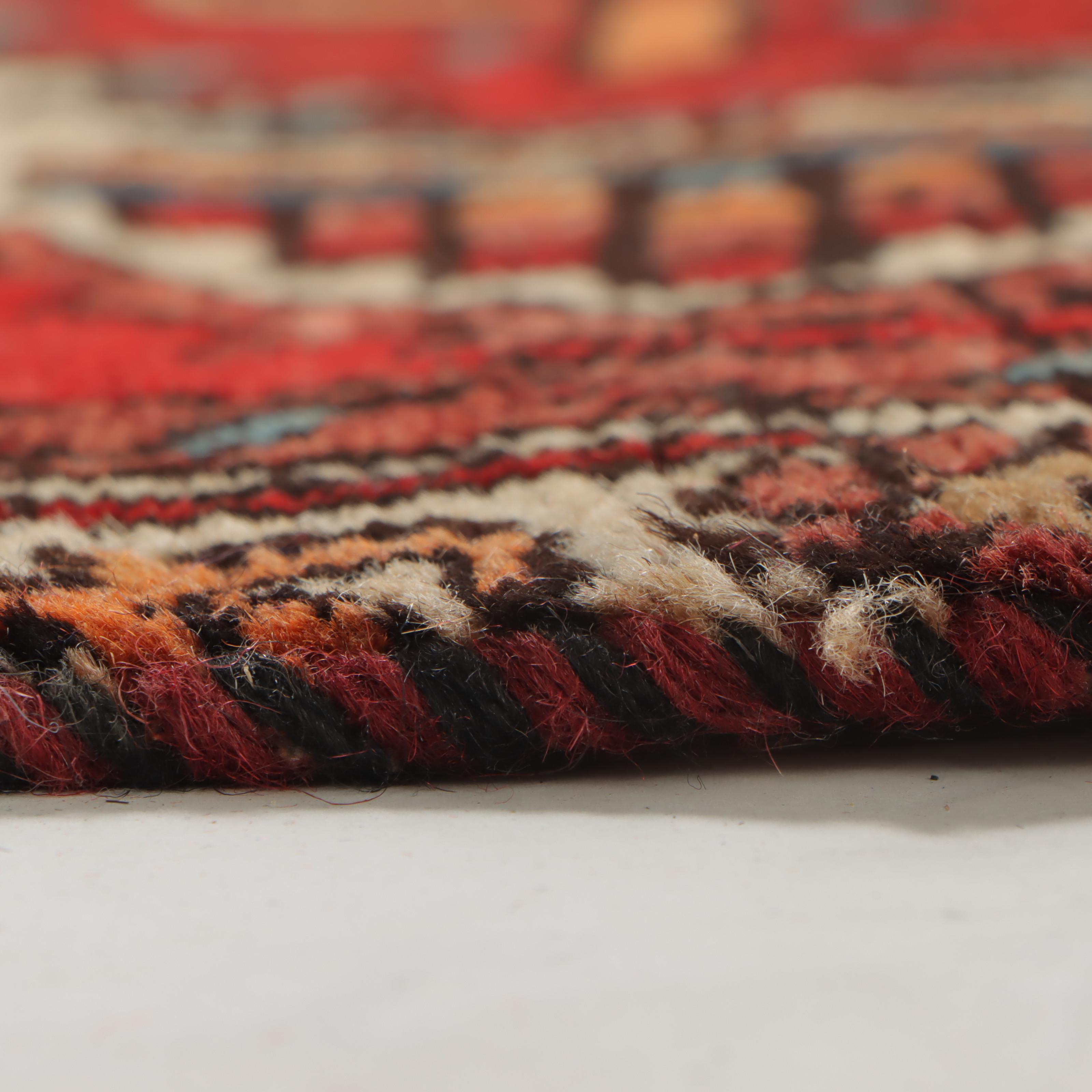 2'1 x 5'3 Hand-Knotted Persian Karaja Carpet Runner