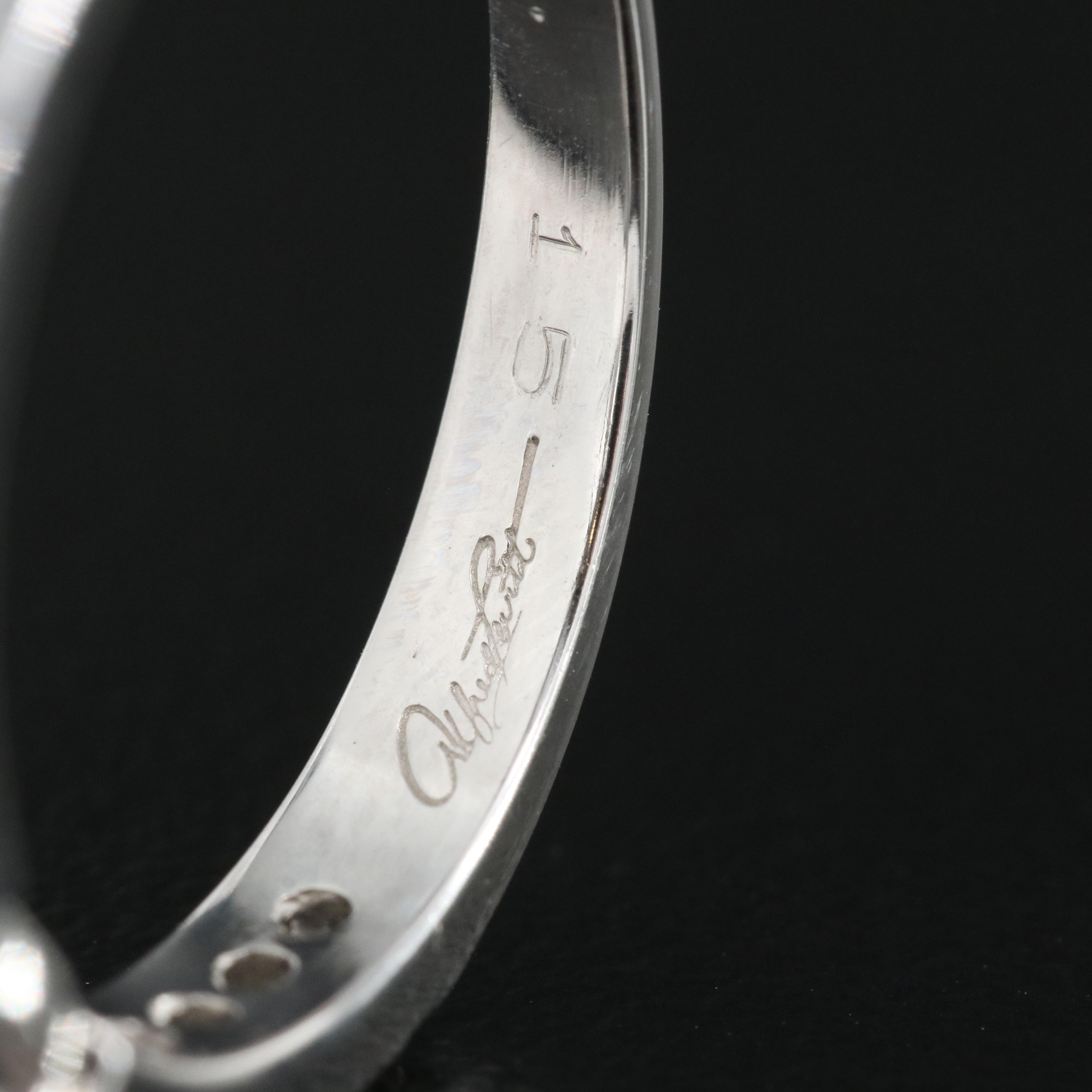 Alfred Levitt 14K 1.04 CT Sapphire and Diamond Ring