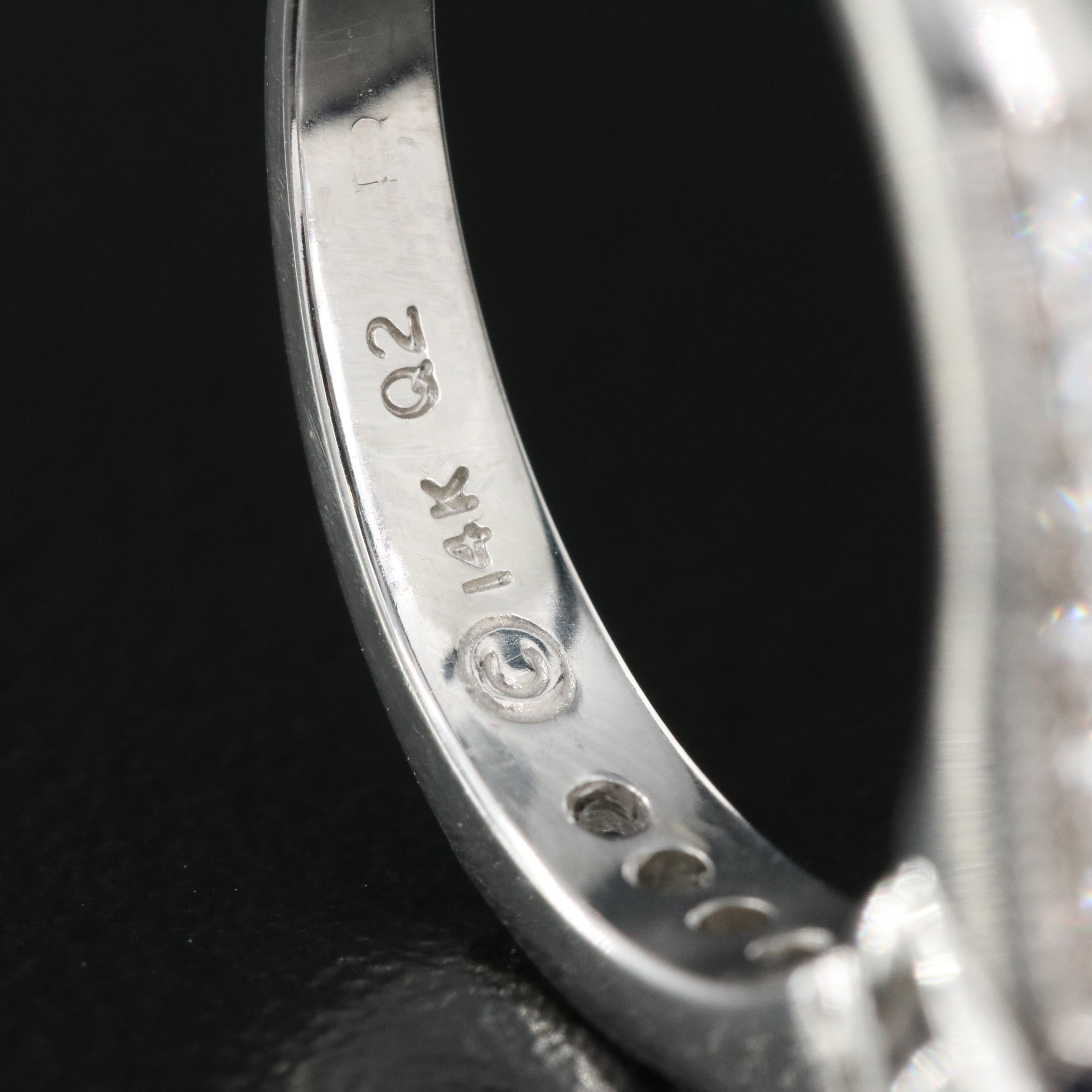 Alfred Levitt 14K 1.04 CT Sapphire and Diamond Ring