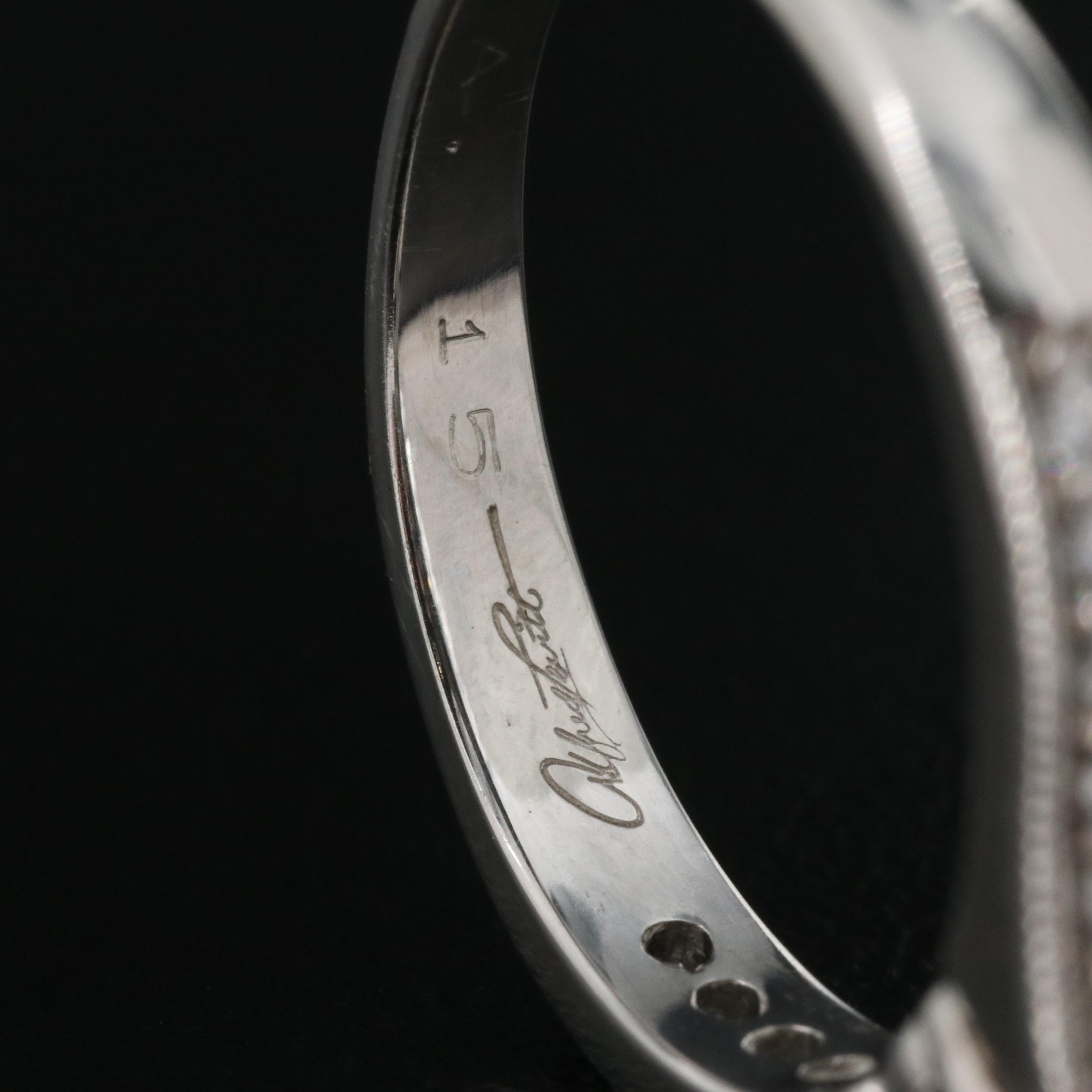 Alfred Levitt 14K 1.04 CT Sapphire and Diamond Ring