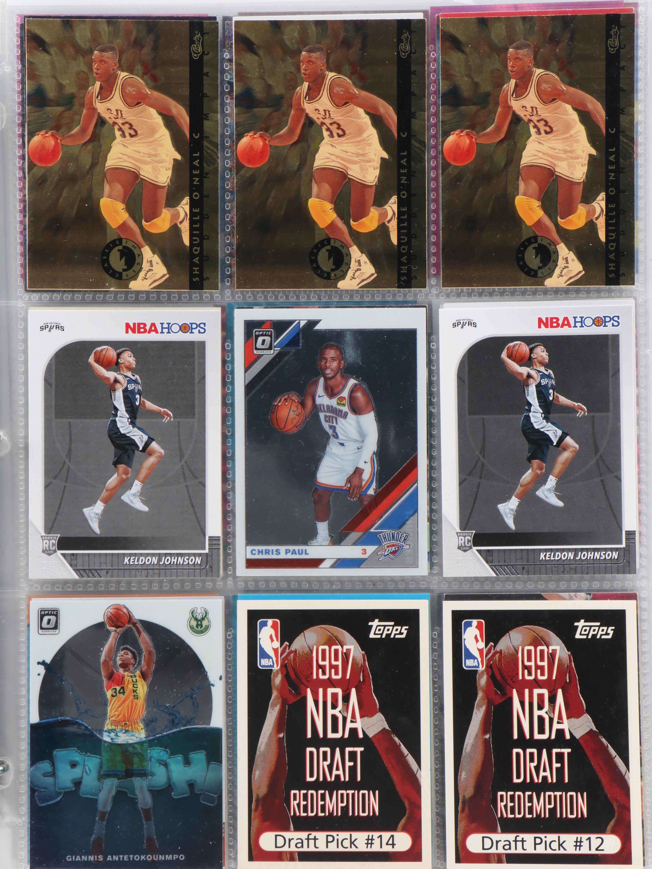 Panini, More Basketball Cards with Rookies, O'Neal, Curry, Hayes, 1970s–2020s