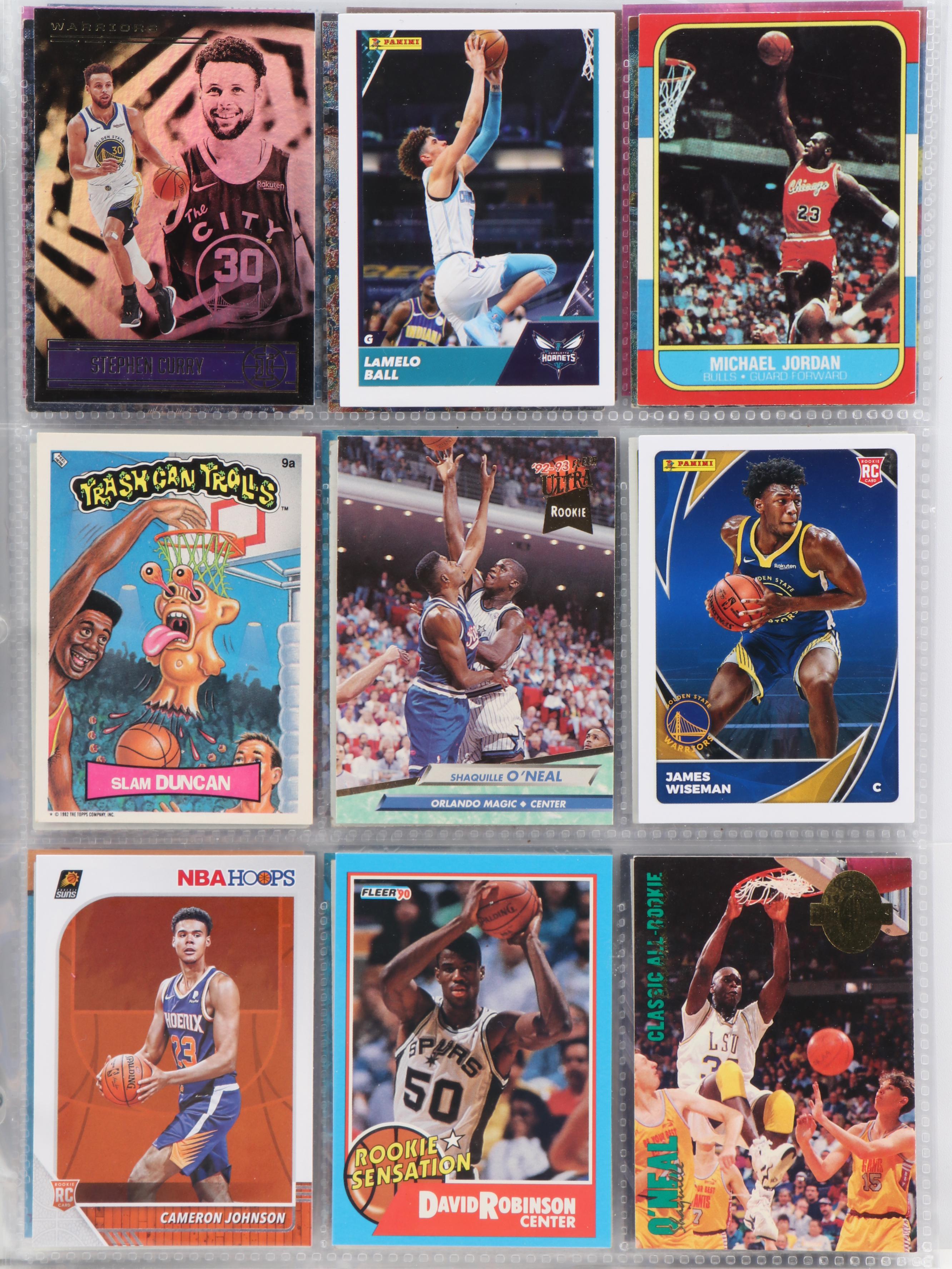 Panini, More Basketball Cards with Rookies, O'Neal, Curry, Hayes, 1970s–2020s