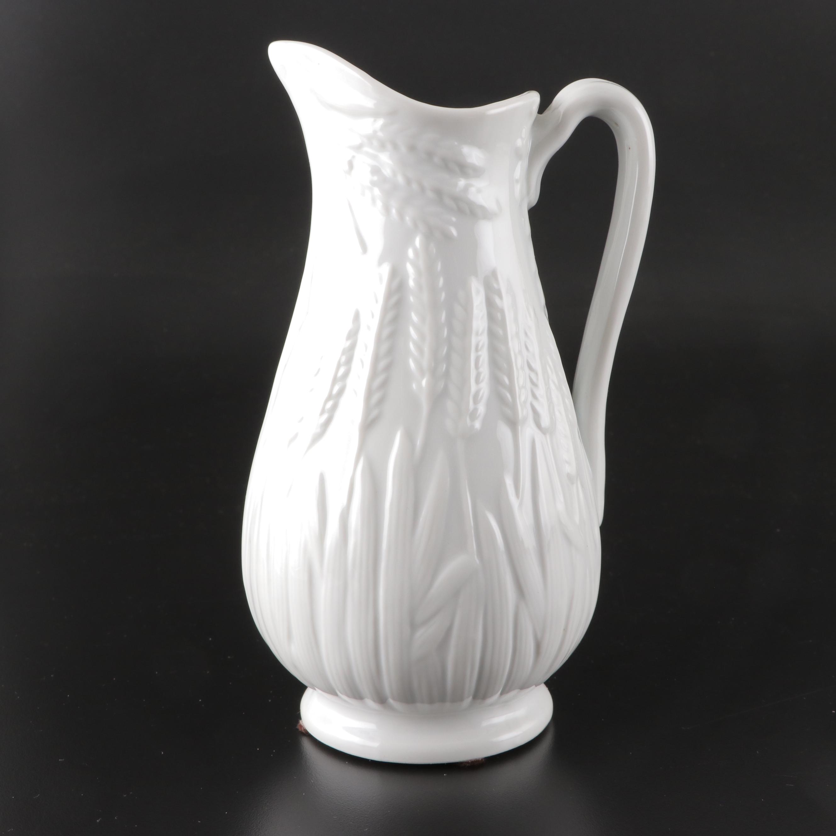 Two's Company and Other English Victorian Parian Style Pitchers